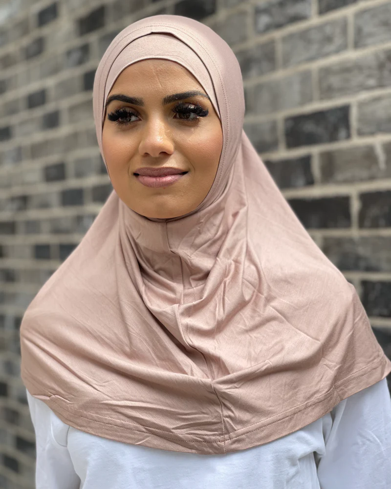 2 Piece Hijab Cap / Scarf - Light Shades - Image 14