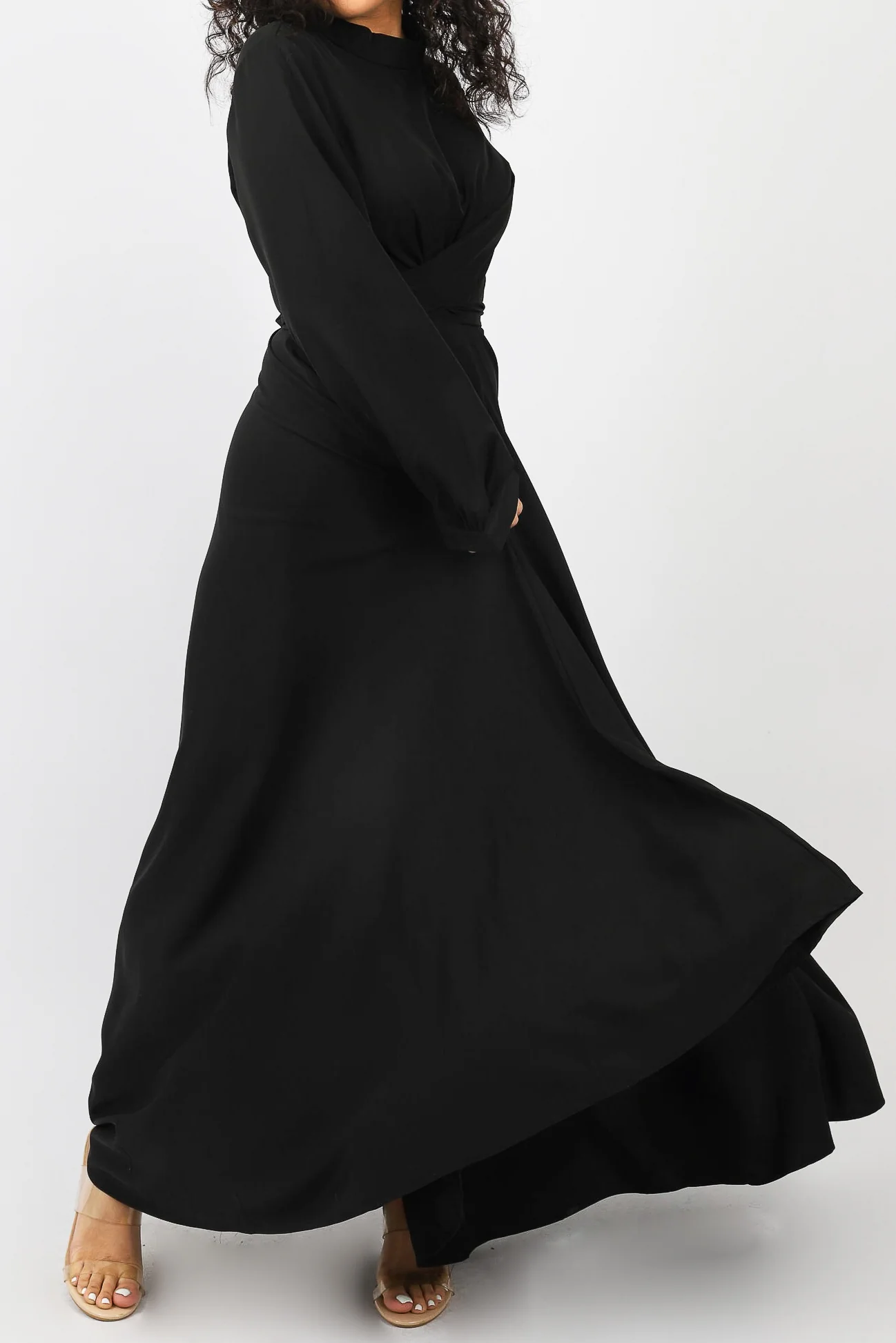 Adelia Tie Back Maxi Dress - Image 10