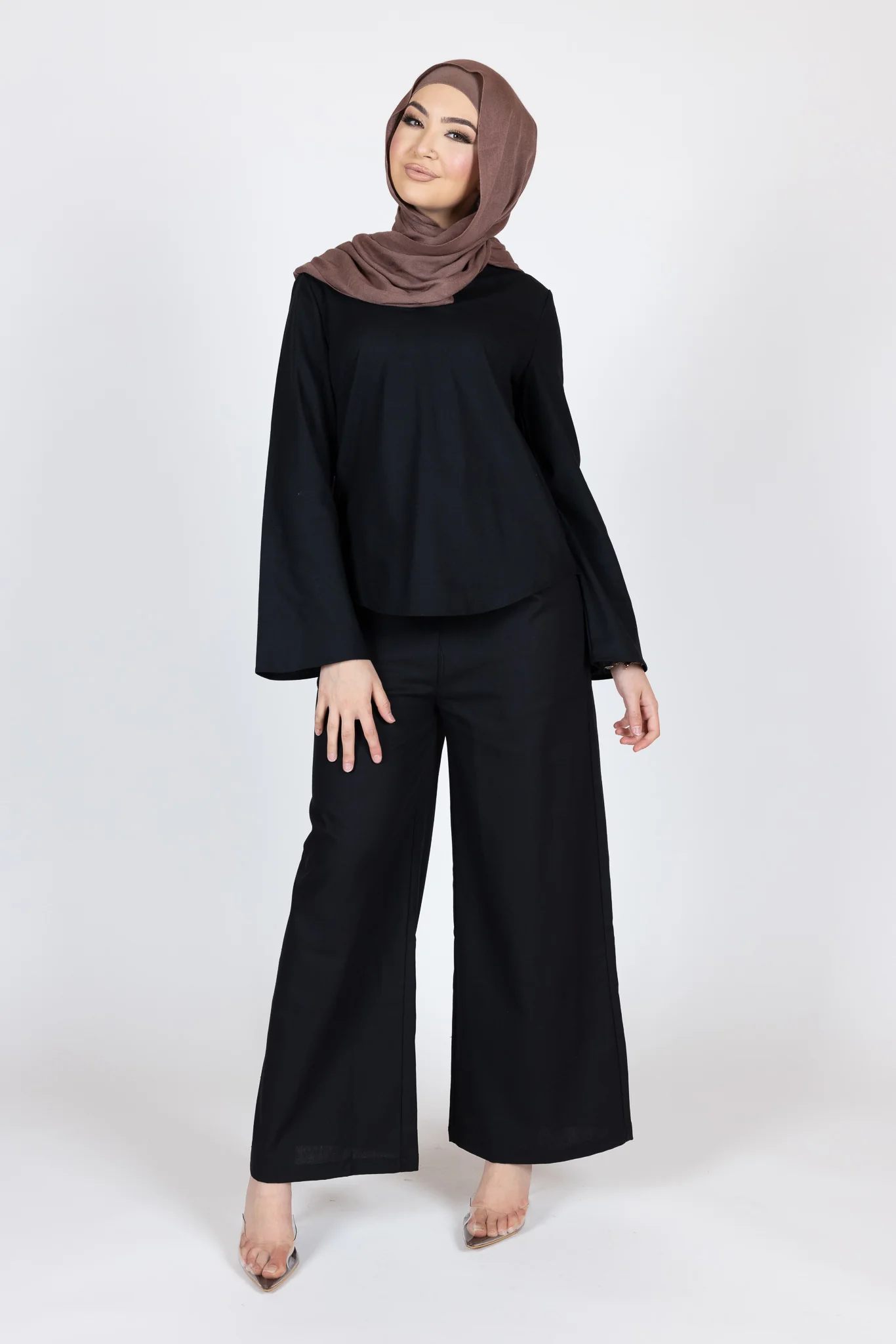 Adira Linen Wide Leg Pants - Image 2
