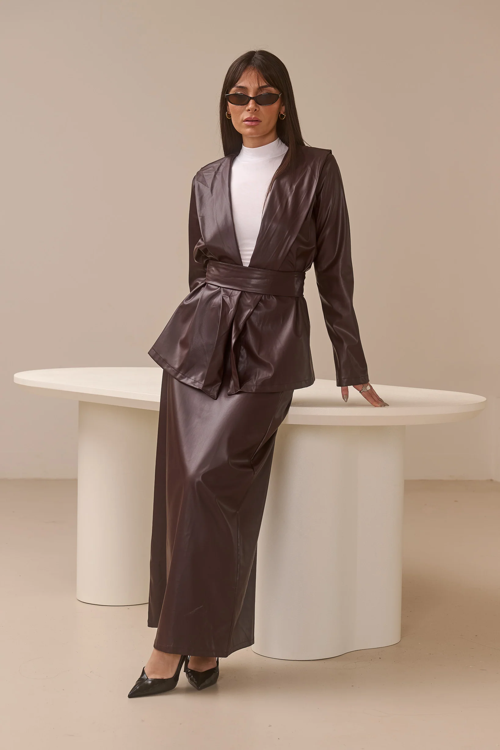 Alana PU Leather Jacket - Image 5