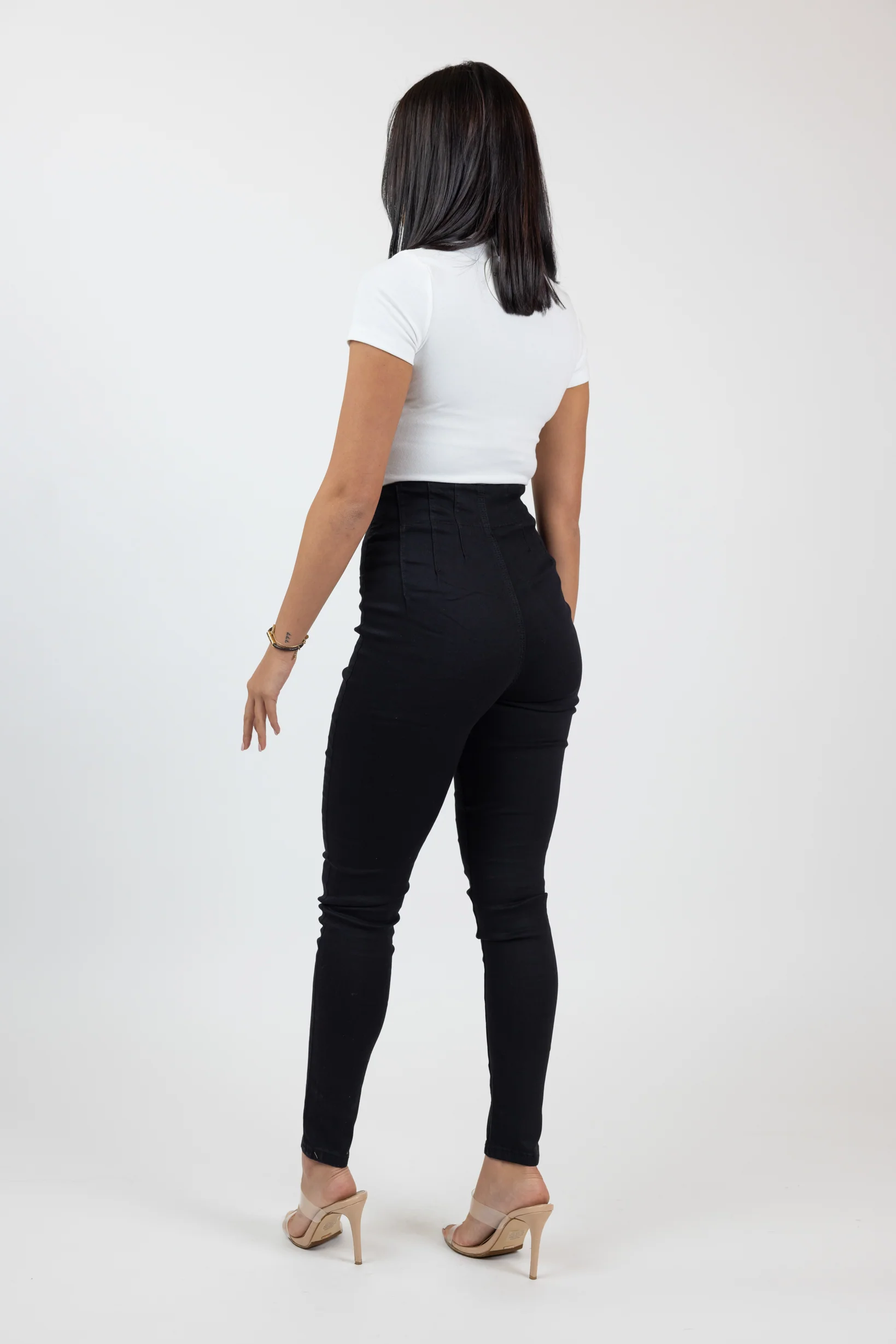 Amara Detailed High Waist Skinny Jeans - Image 12