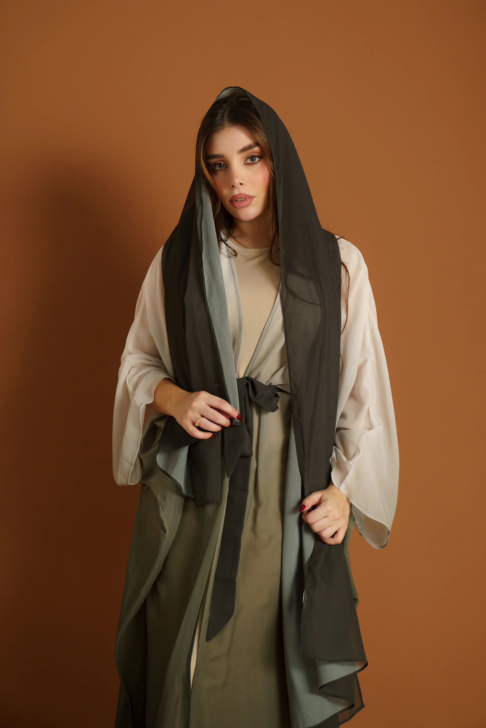 Areem Tie Dye Cardigan & Scarf - Image 2