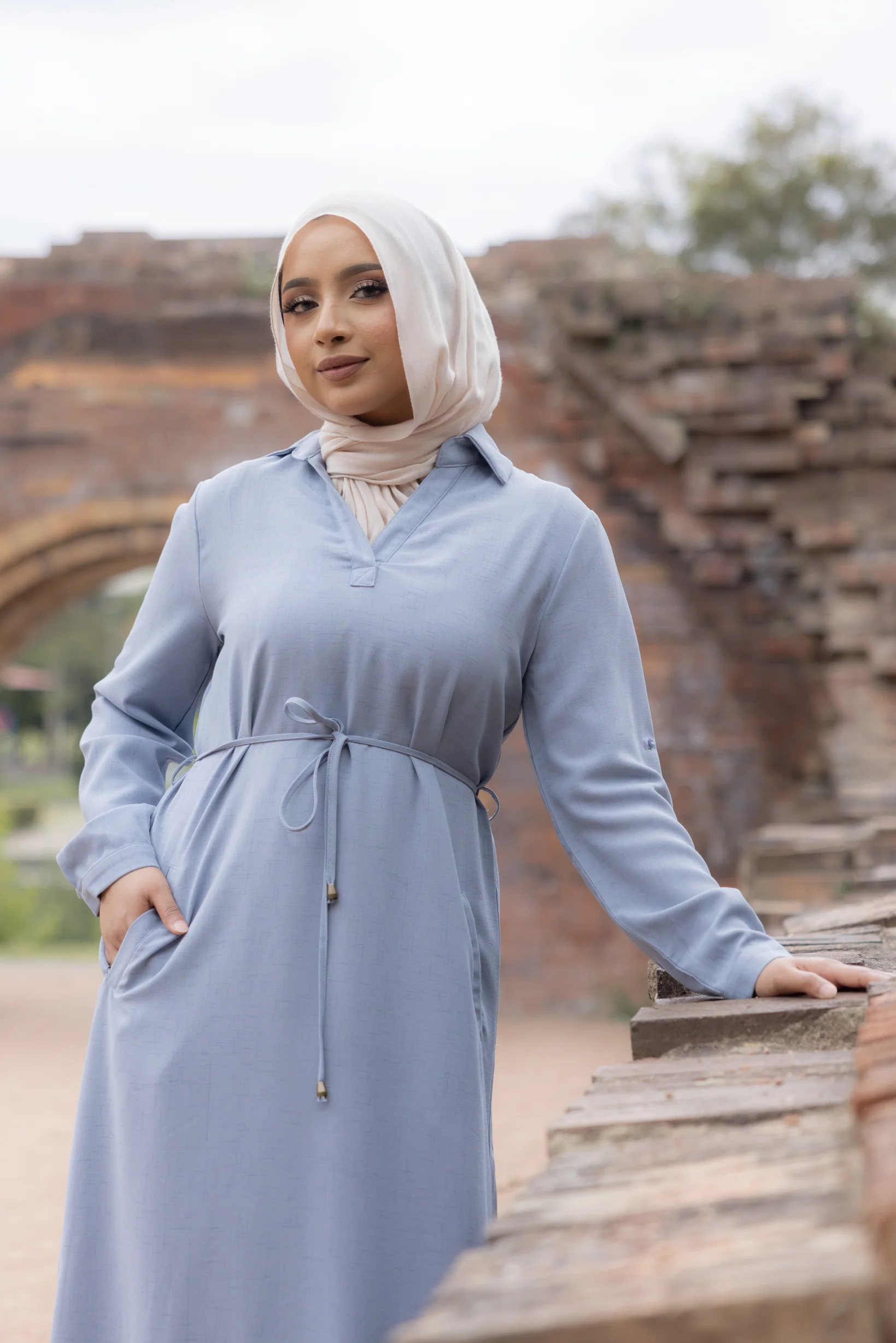 Areem Tie Loop Dress - Image 13