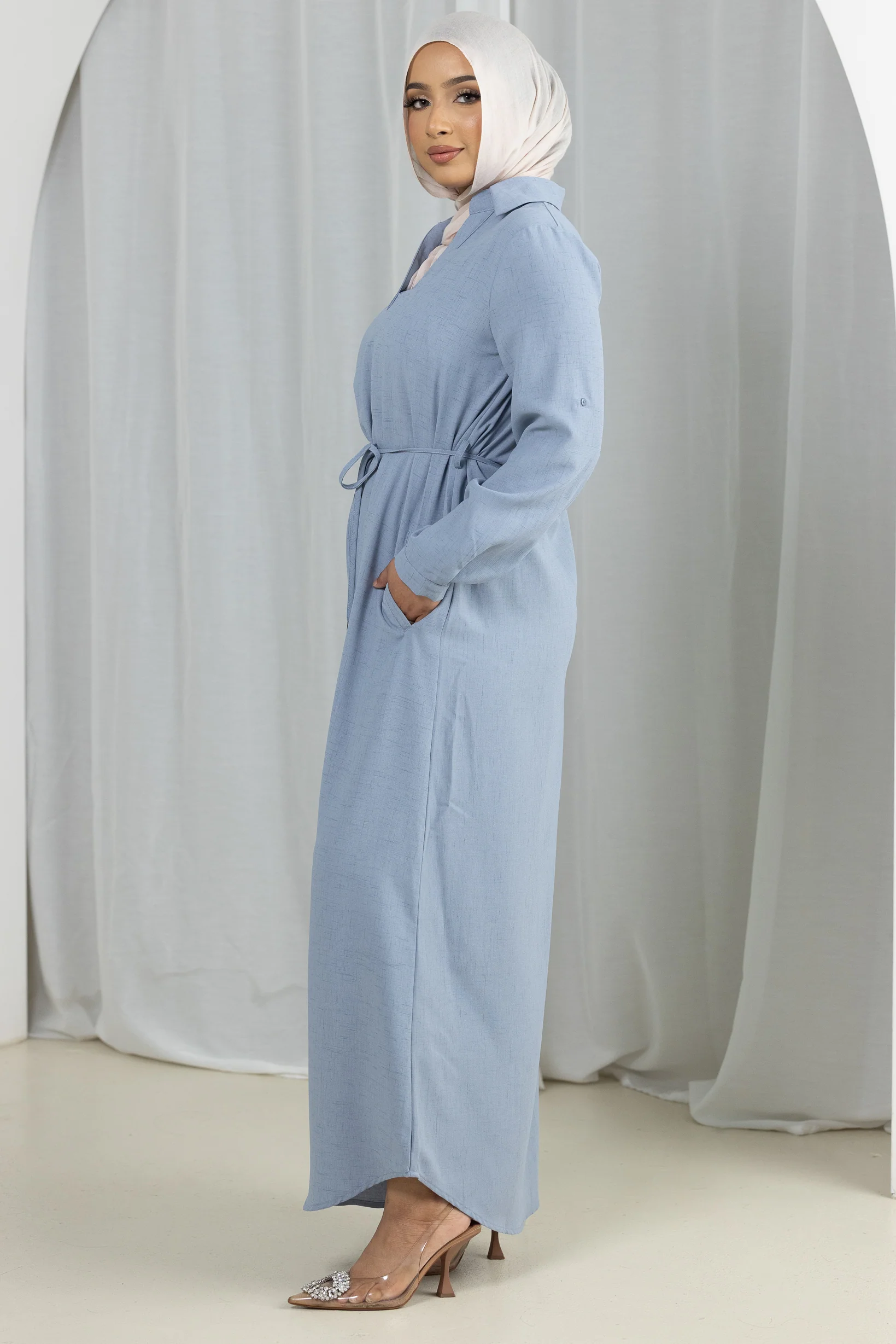 Areem Tie Loop Dress - Image 14