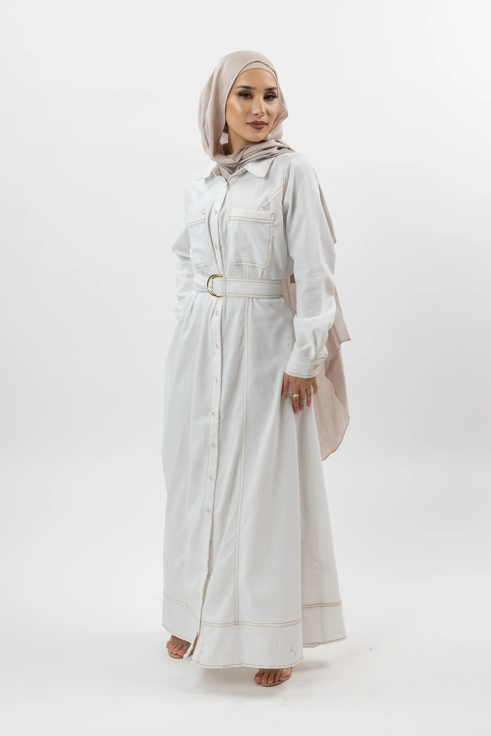 Ariana Linen Shirt Dress - Image 3