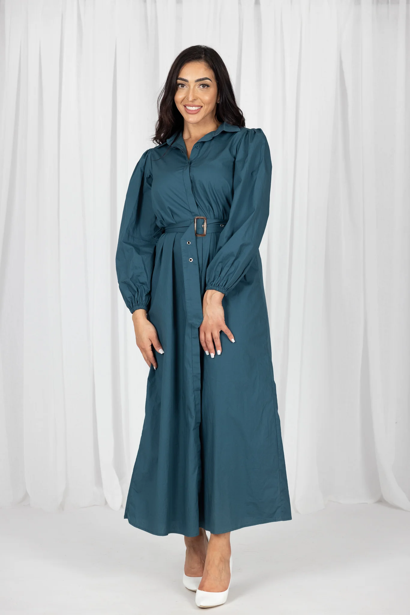 Arlene Button Maxi Dress - Image 2