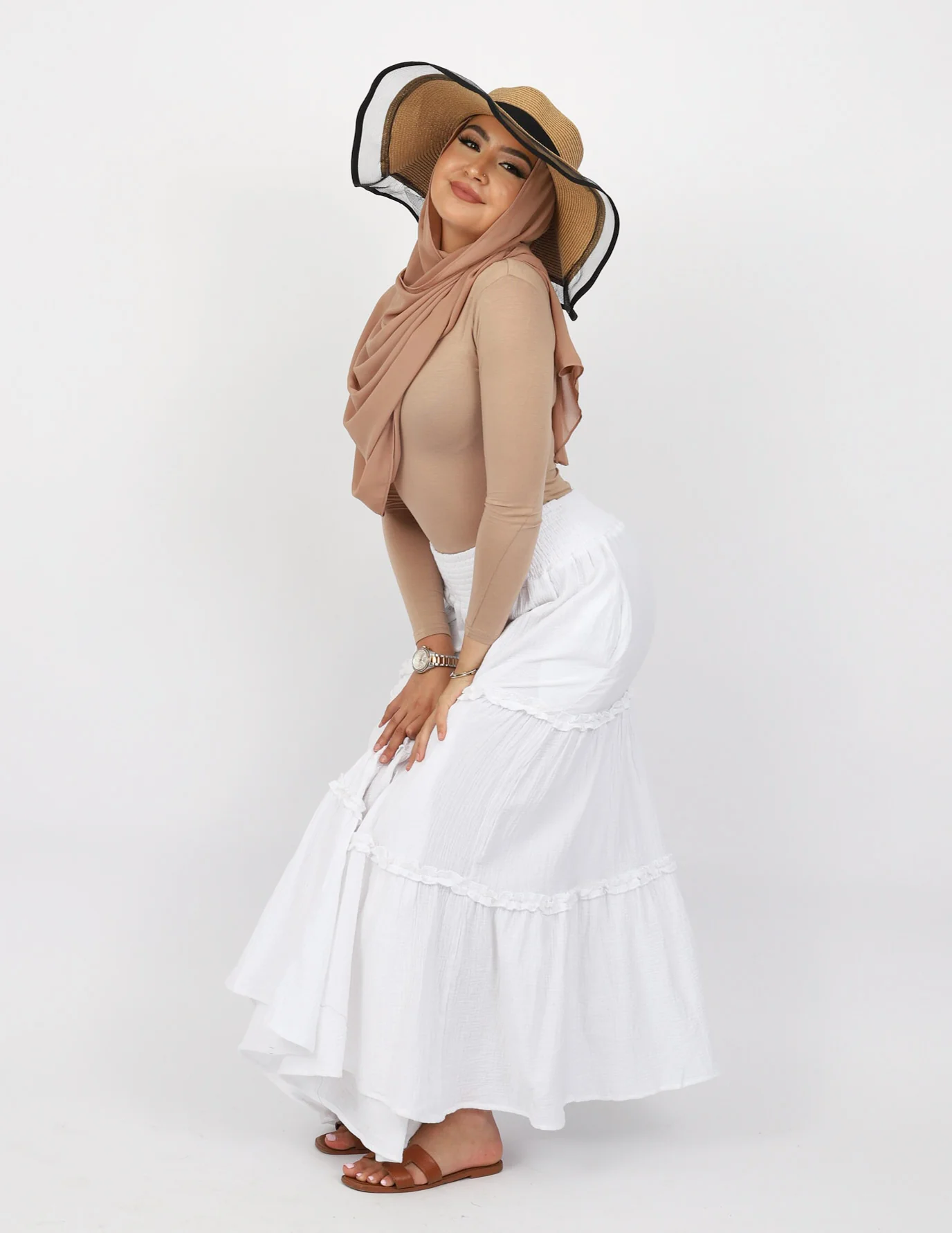 Asmara Cotton Tiered Skirt - Image 13