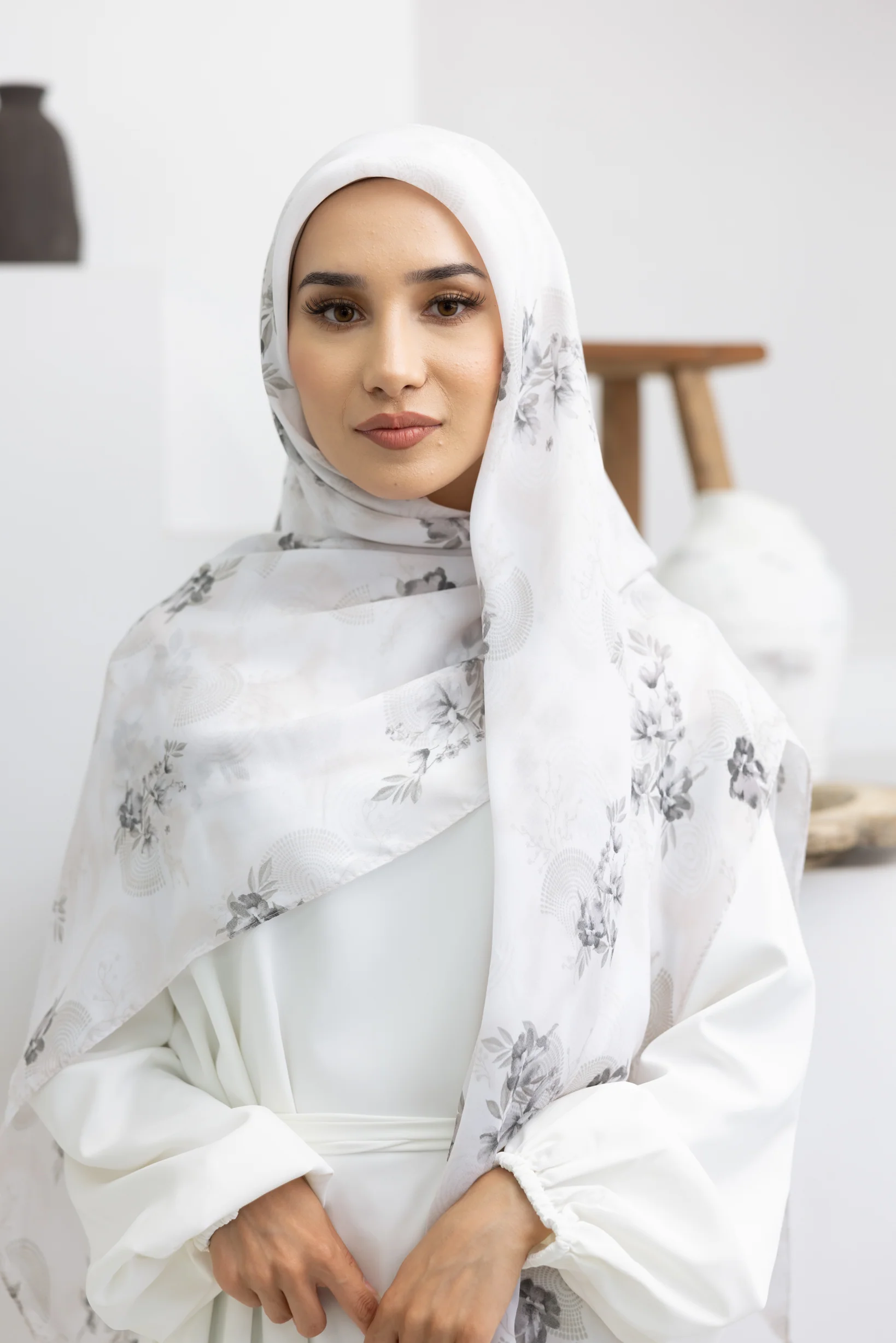 Aster Square Print Shawl - Image 6