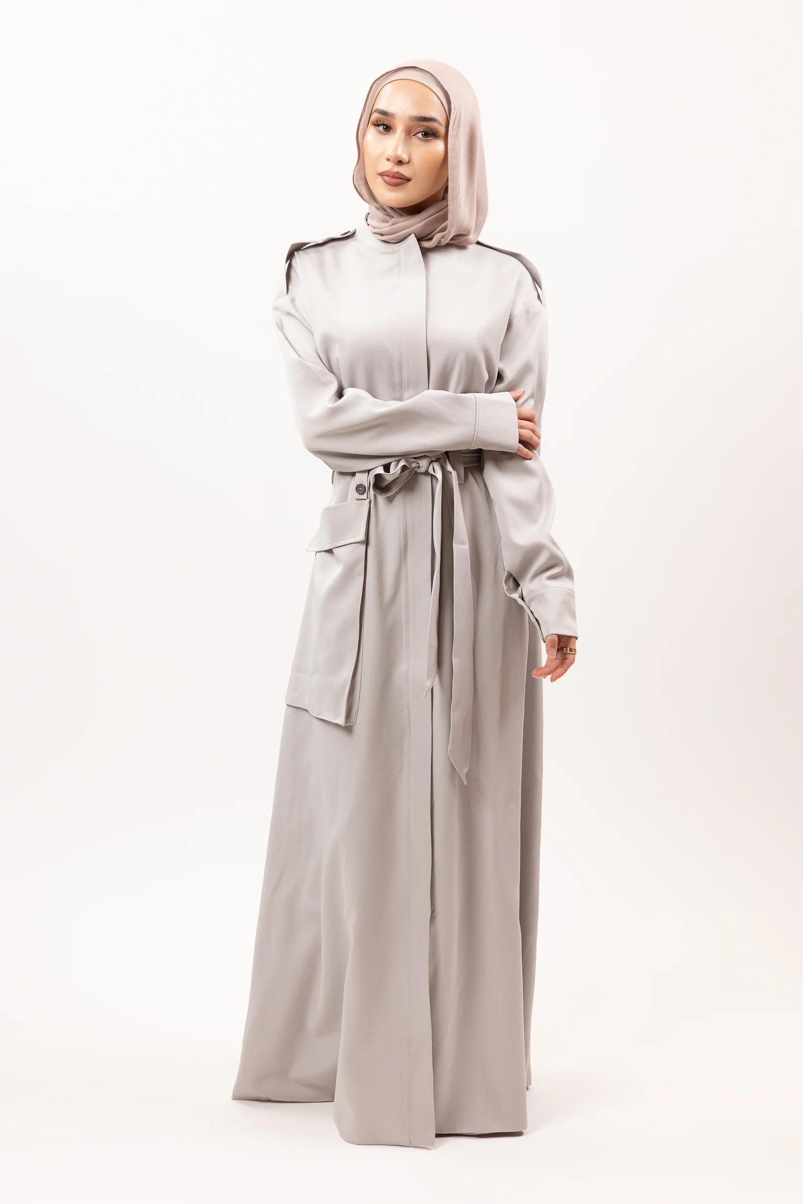 Aylene Single Pocket Abaya - Image 4