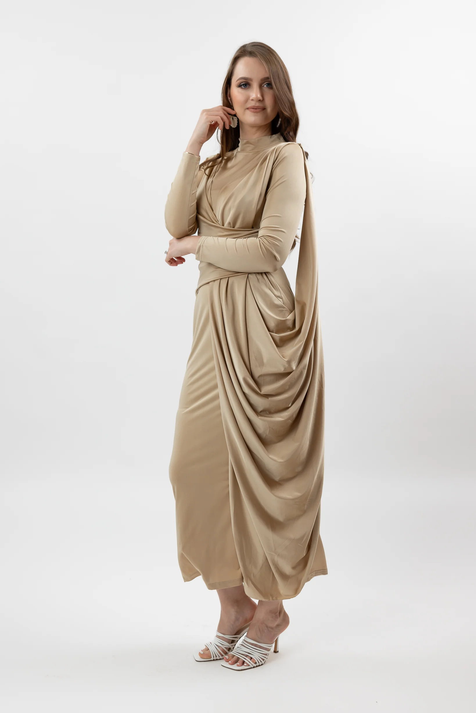 Aziya Drape Dress - Image 7