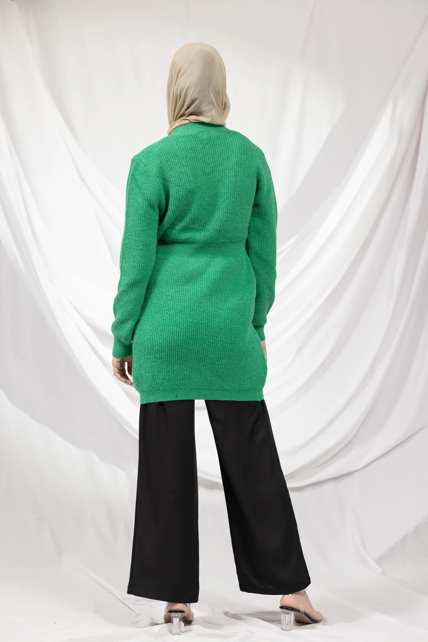 Basic Button Up Knit Cardi - Image 7