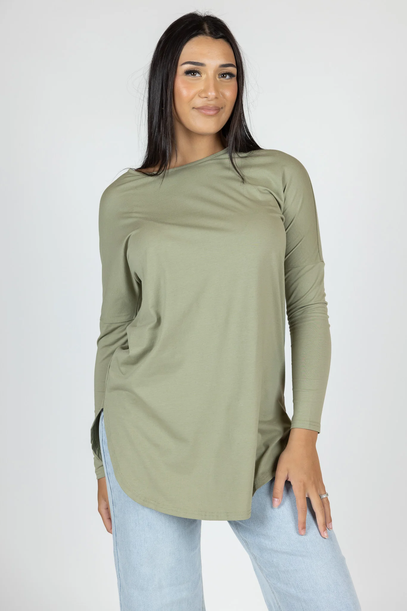 Basic Long Sleeve Loop Top - Image 2