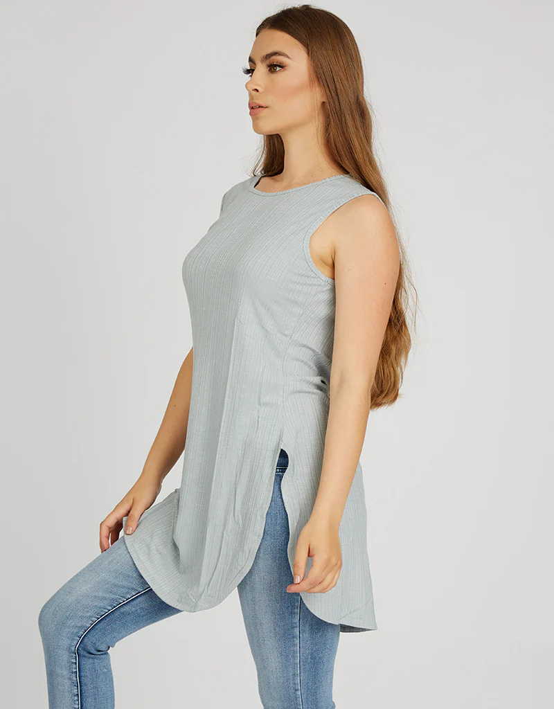 Basic Ribbed Tank Top - Image 10