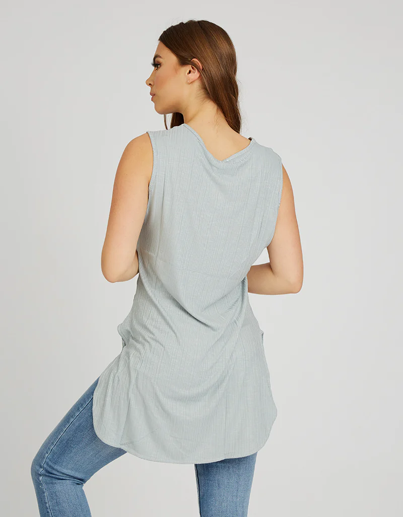 Basic Ribbed Tank Top - Image 11