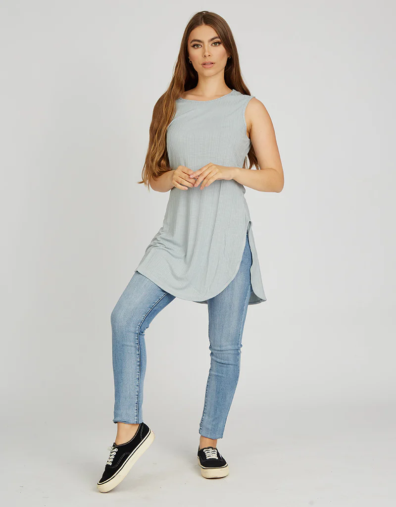 Basic Ribbed Tank Top - Image 8