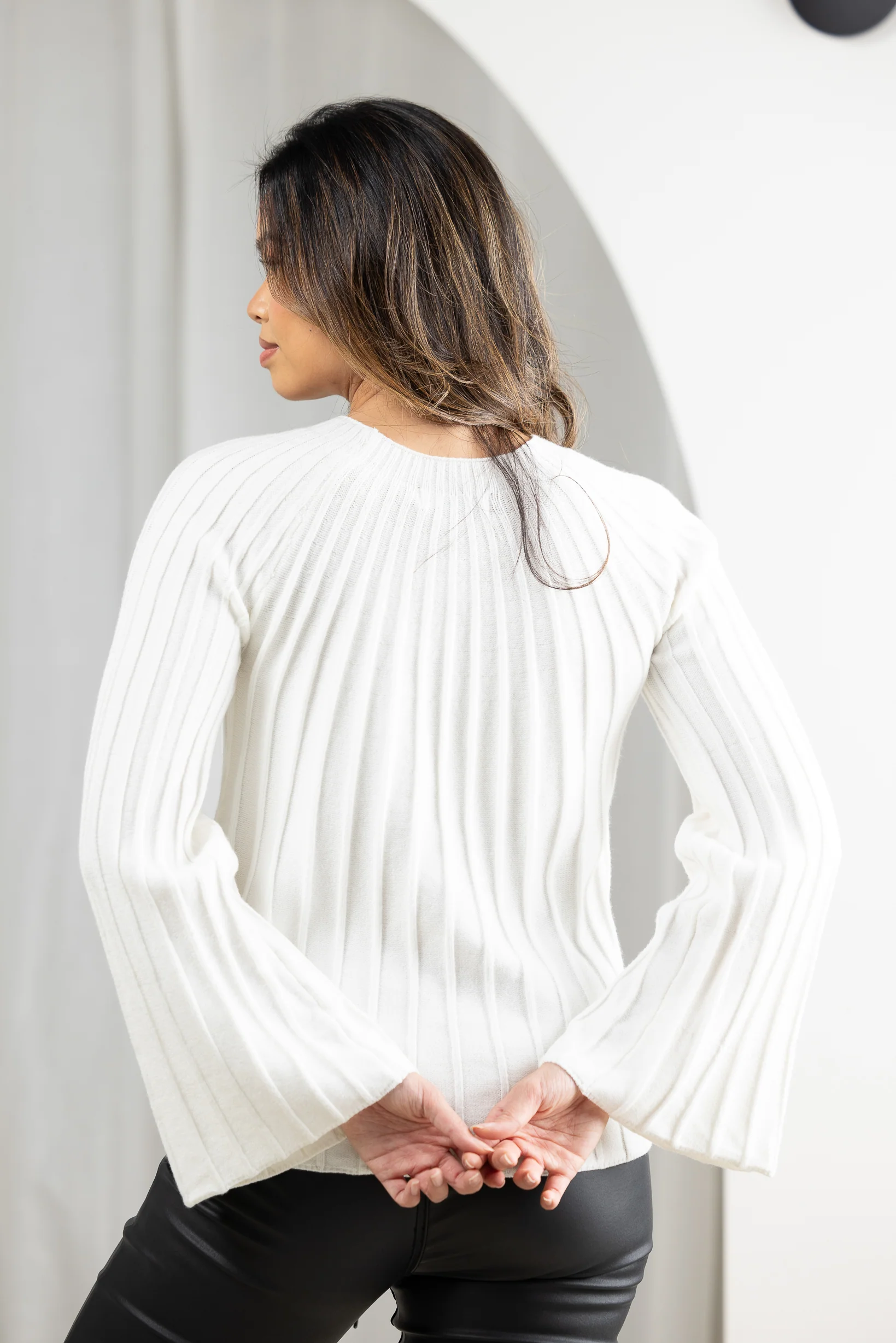 Belini Pleated Knit Top - Image 8