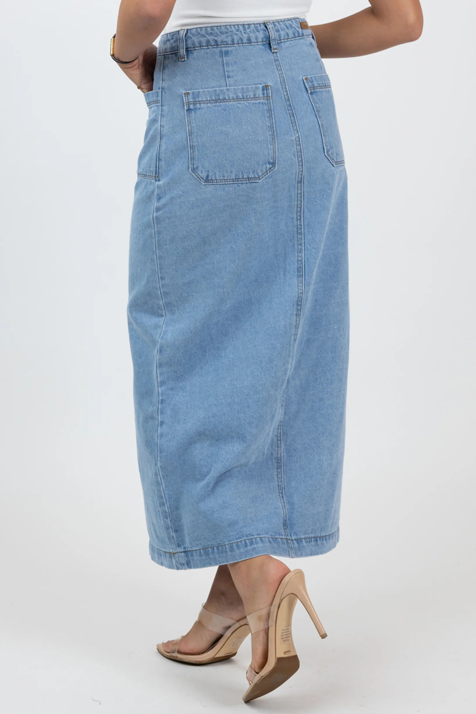 Bibi Button up Maxi Skirt - Image 4