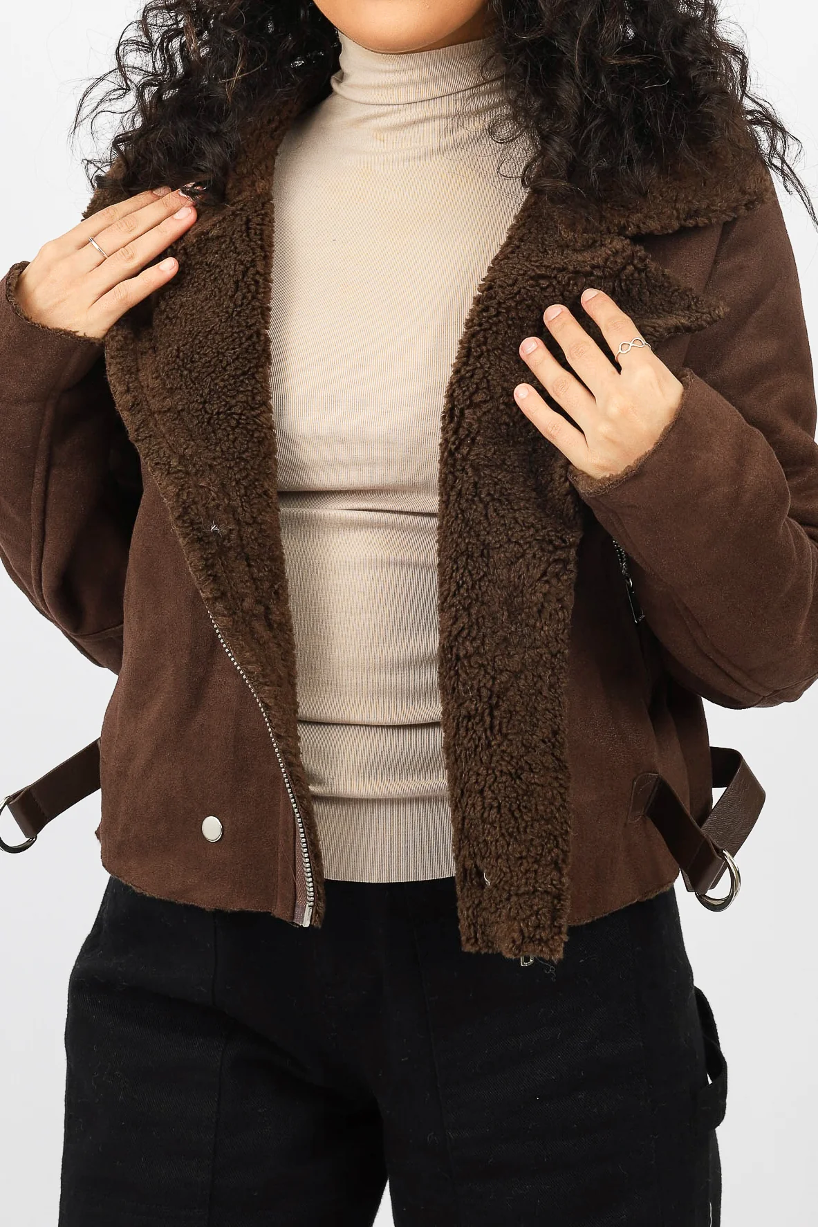 Blakely Fur Crop Jacket - Image 3