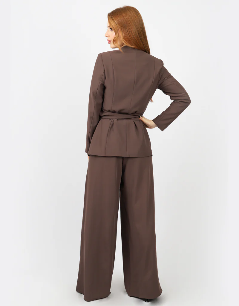 Blazer with Wrap Belt - Image 14