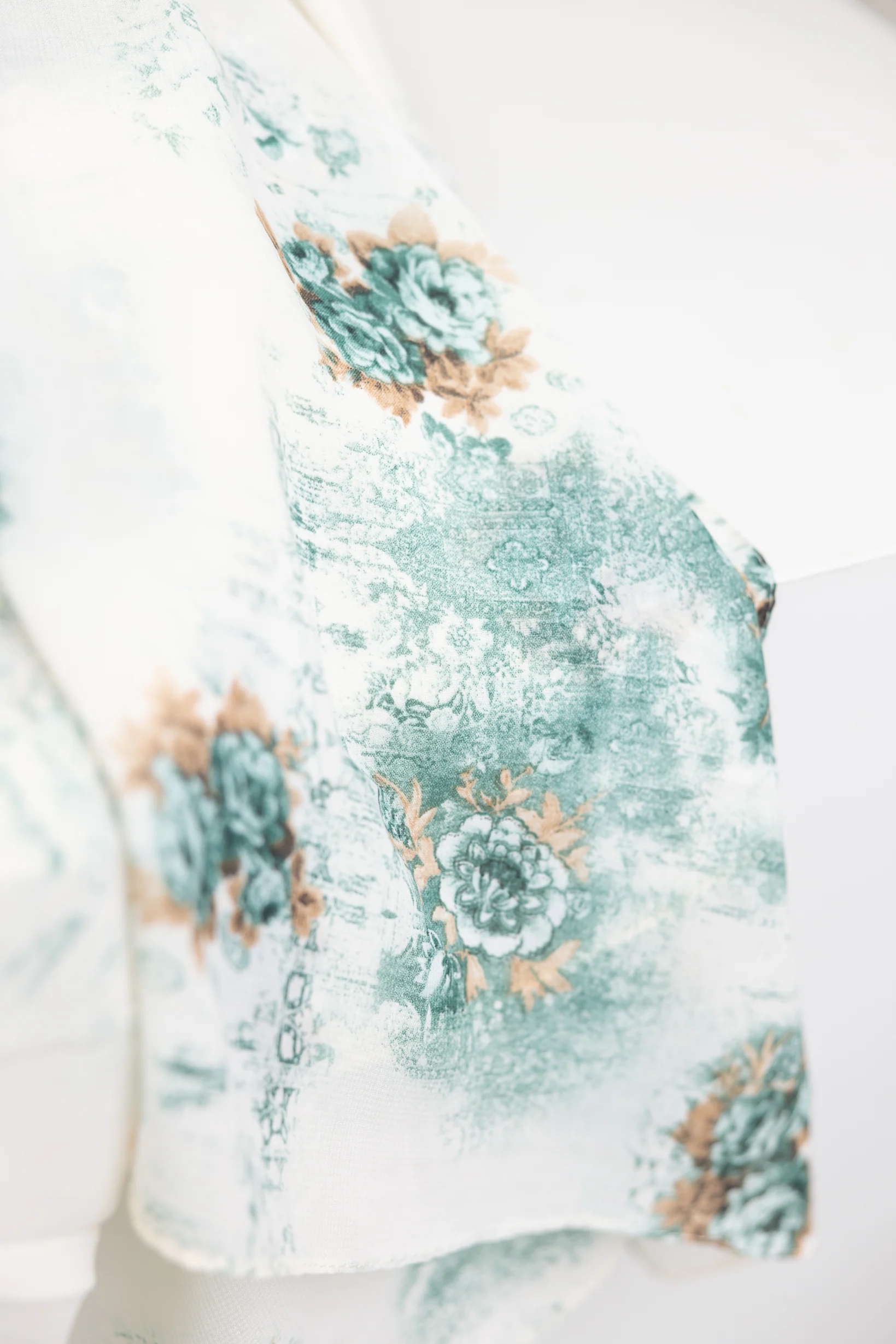 Blossom Square Print Shawl - Image 11