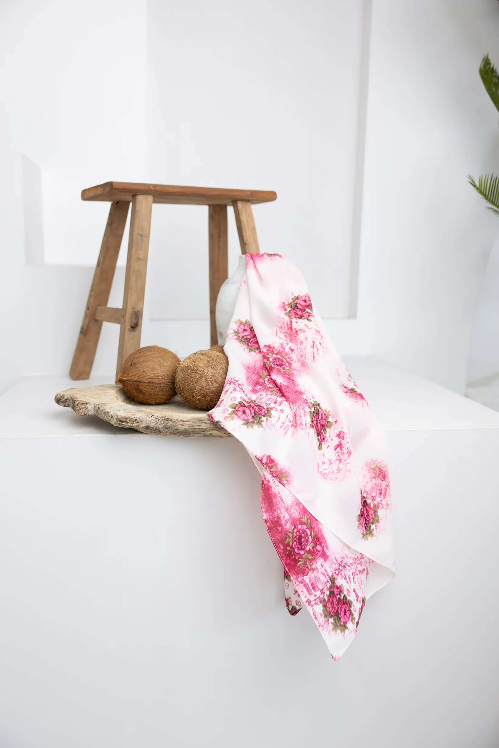 Blossom Square Print Shawl - Image 12