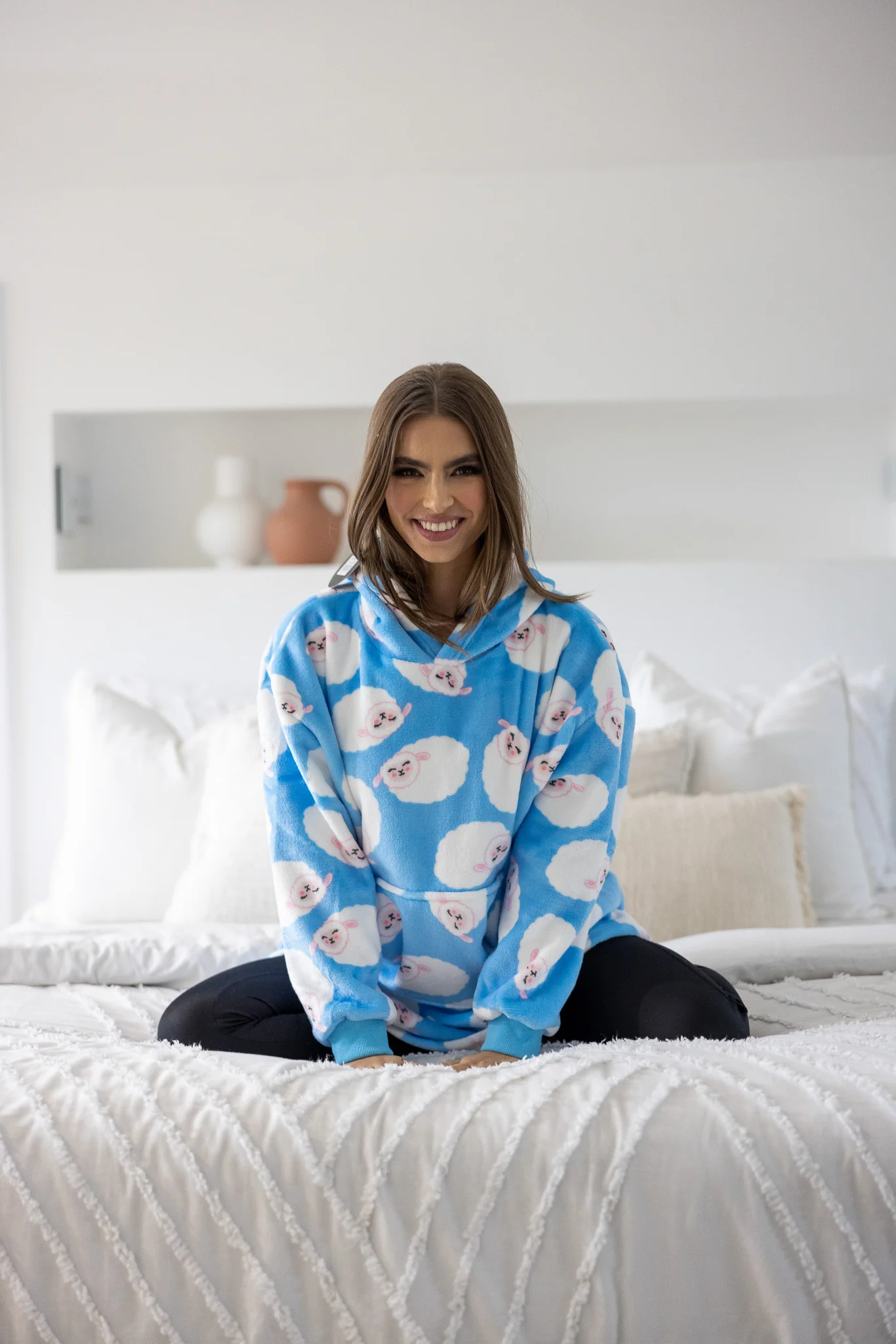 Blue Sheep Kids Blanket Jumper - Image 4