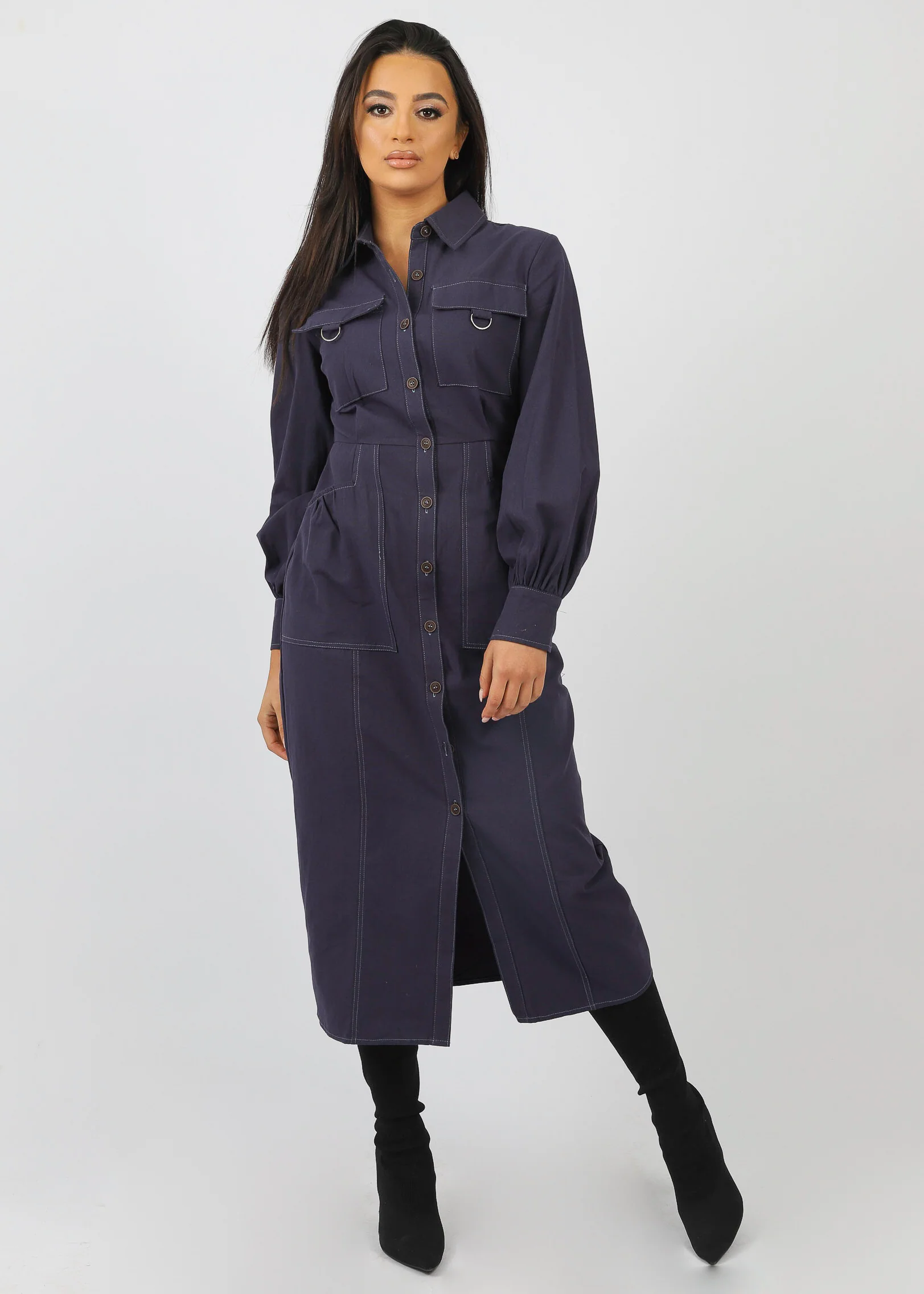 Braelynn Shirt Dress - Image 7