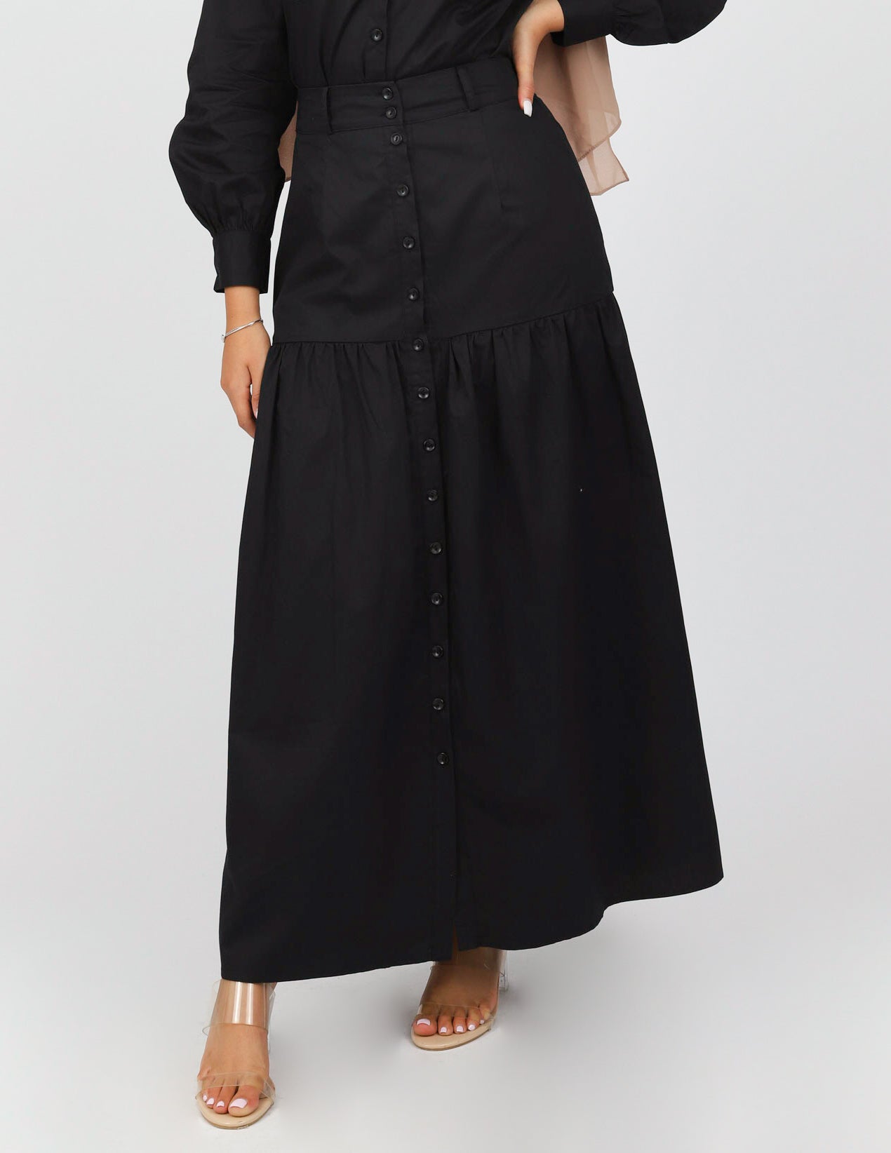 Buji Button Up Skirt - Image 3