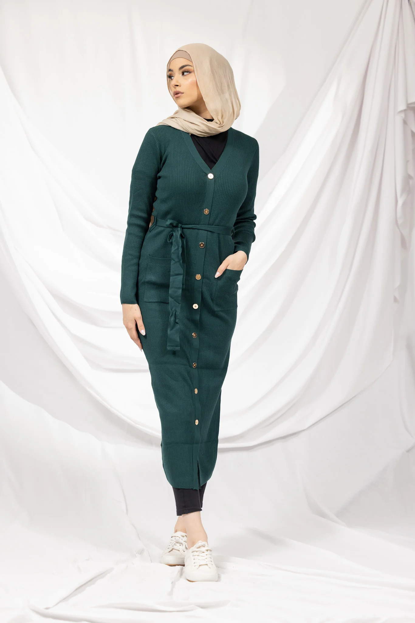 Button Down Knit Dress - Image 4