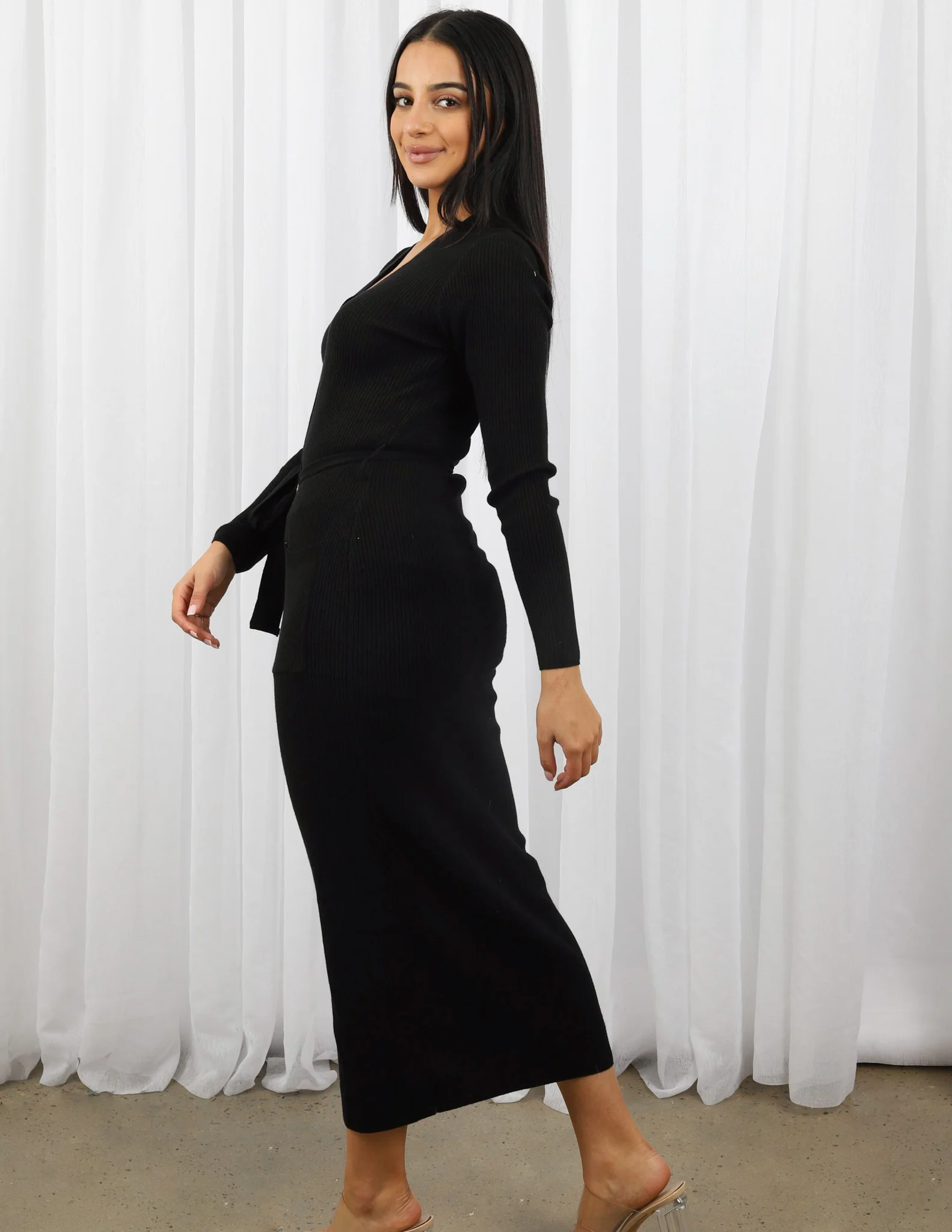 Button Down Knit Dress - Image 9