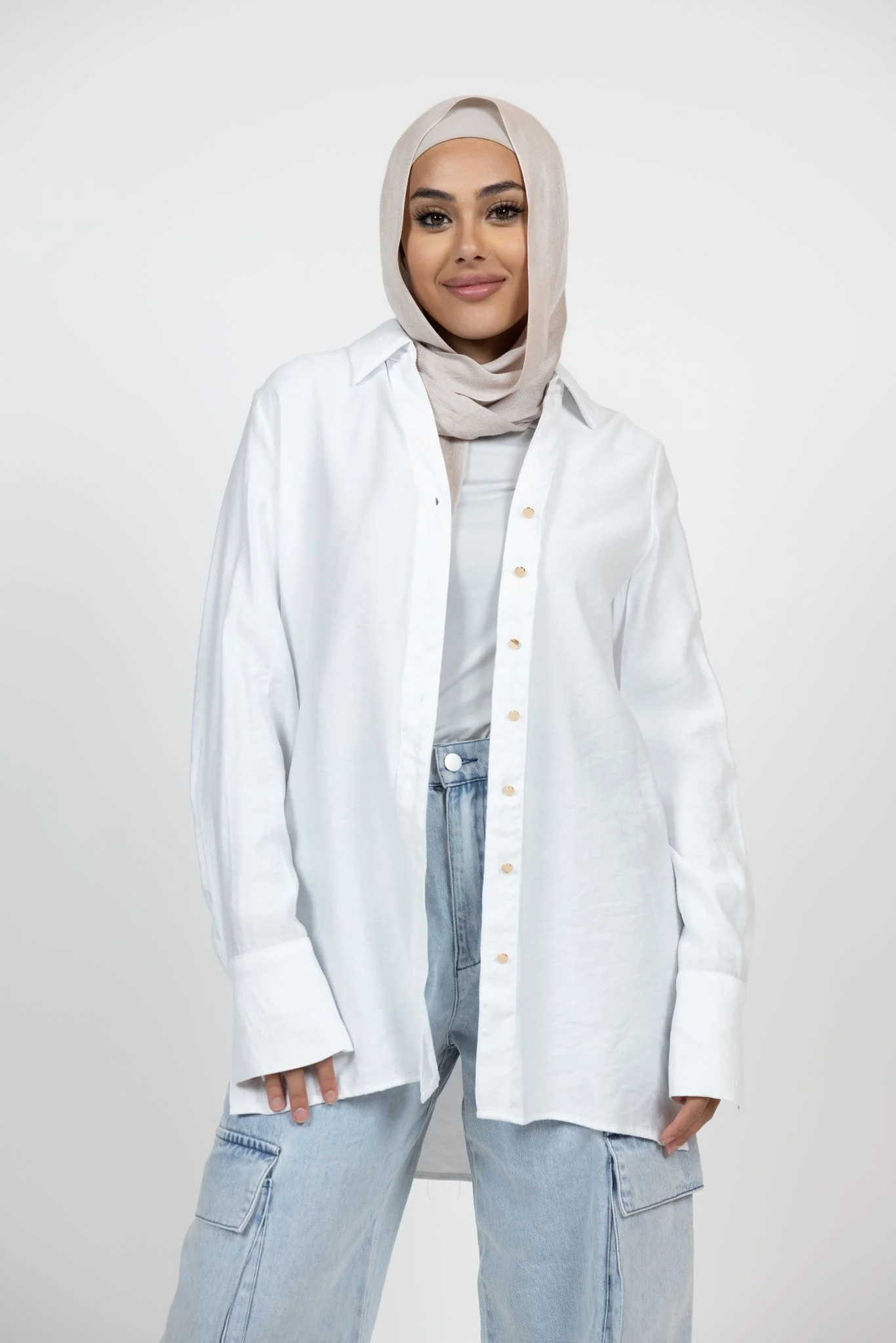 Button Side Split Shirt - Image 5