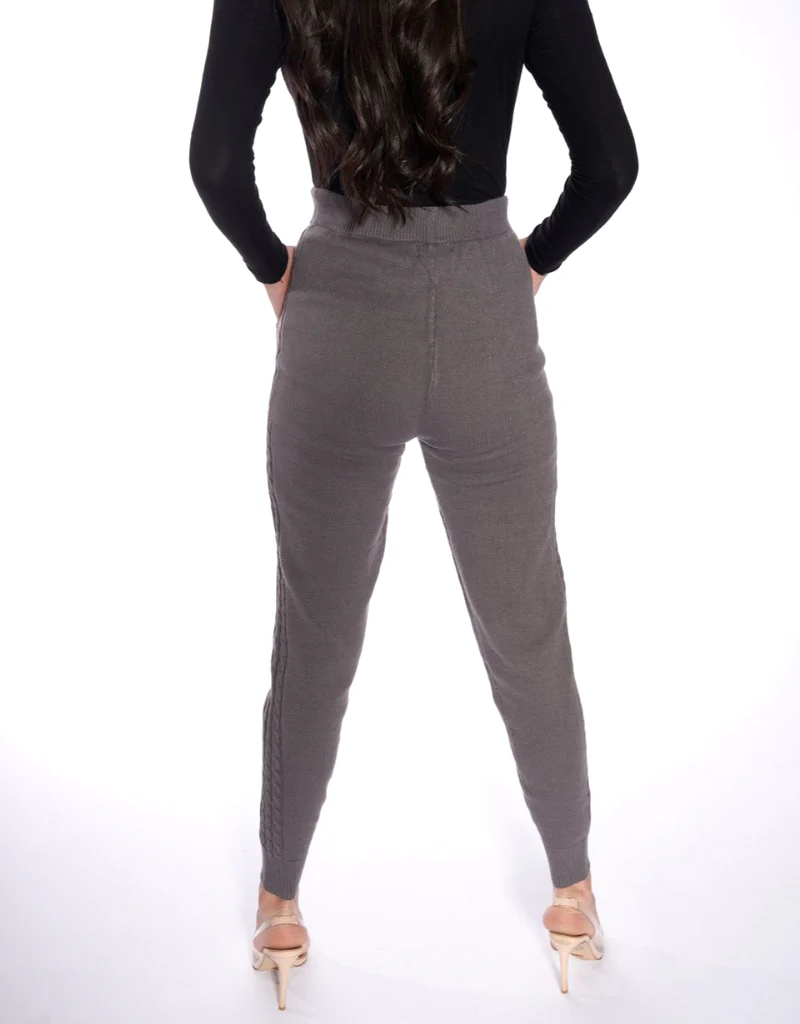 Cable Knit Pants With Pockets - Image 4
