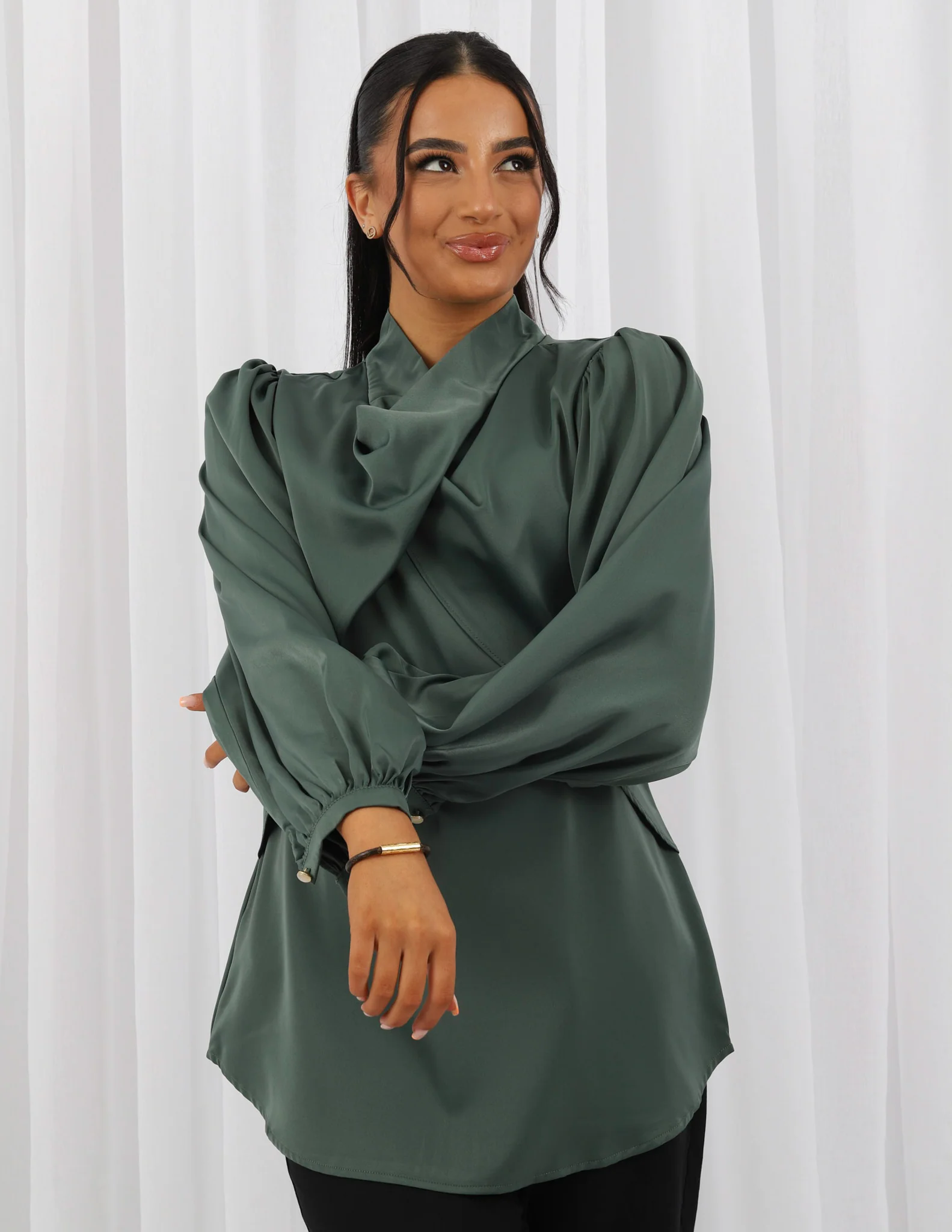 Camille Satin Top - Image 14