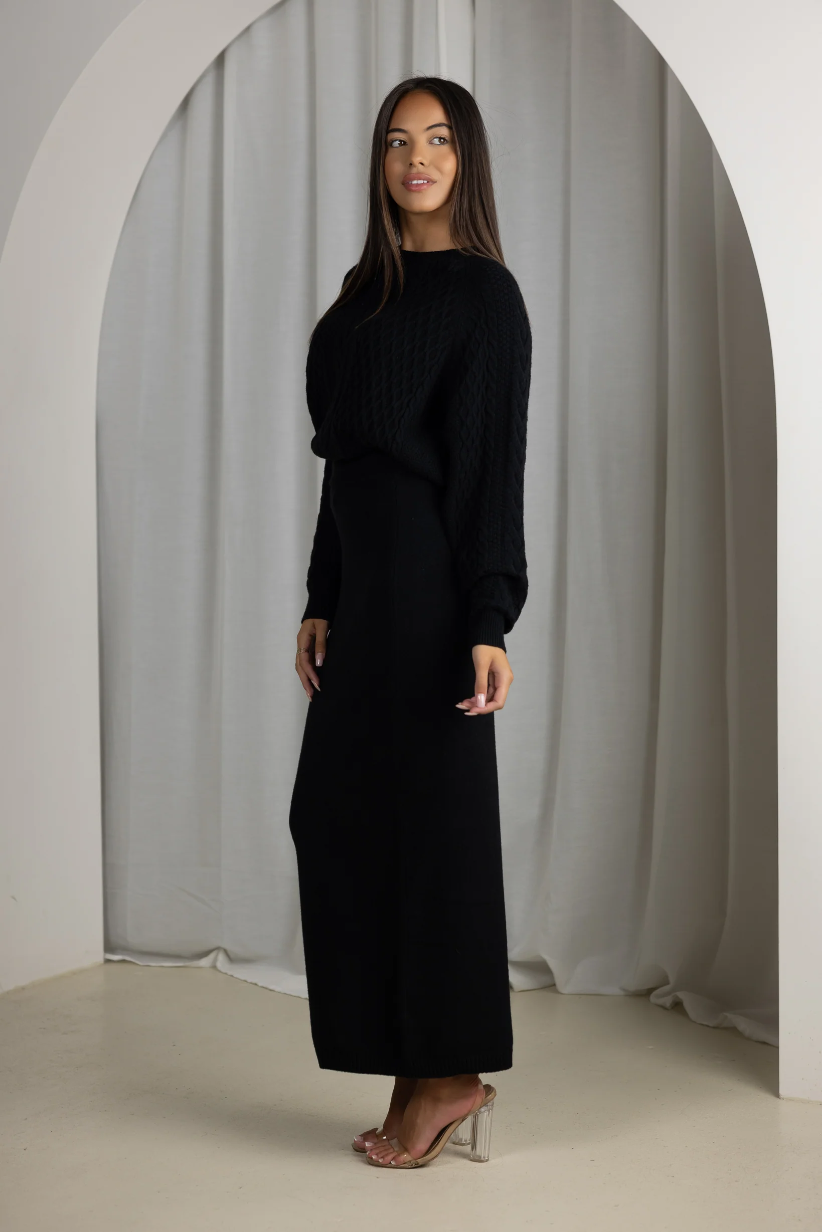 Cara Cable Knit Top & Skirt - Image 10