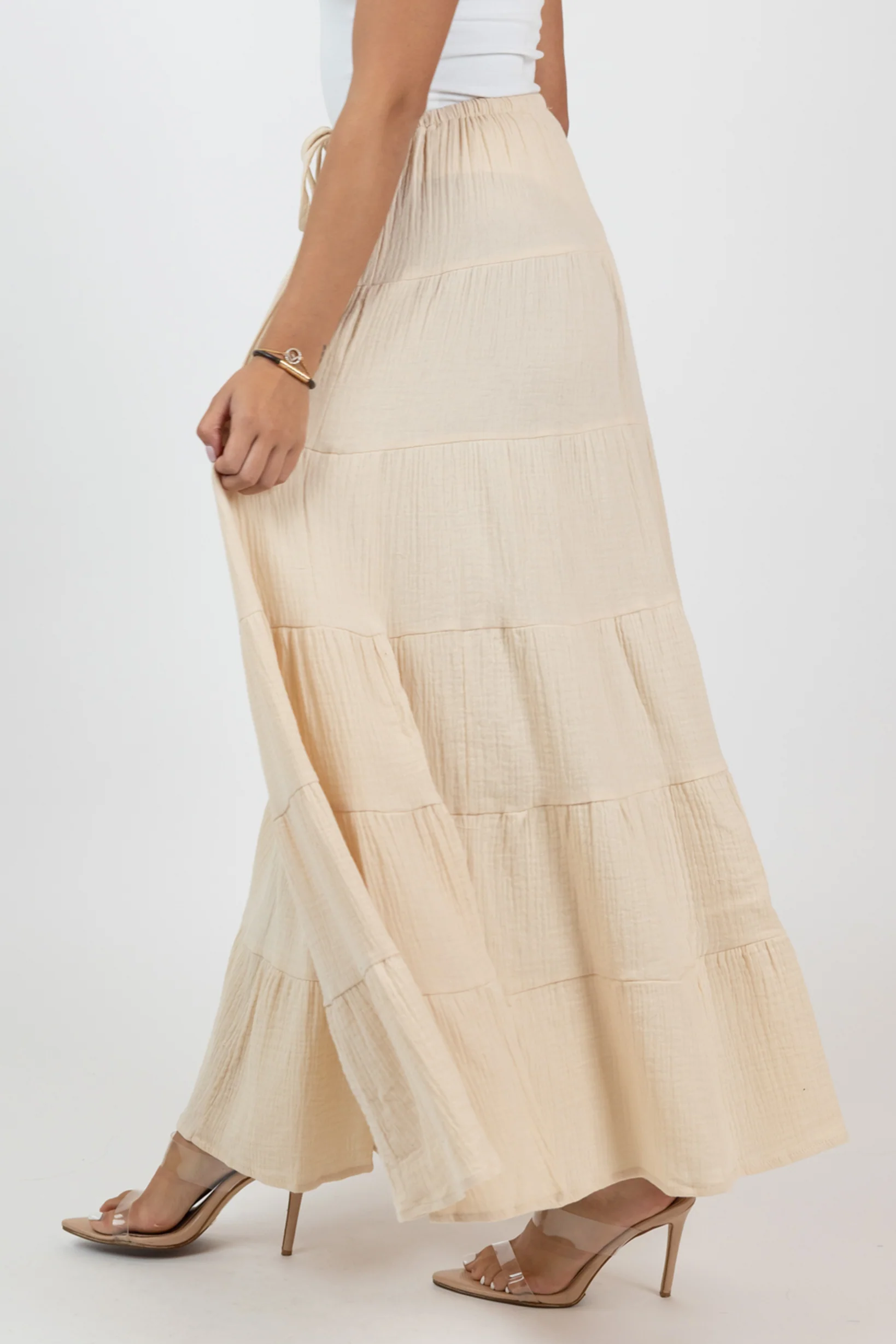 Carli Cotton Tiered Skirt - Image 11
