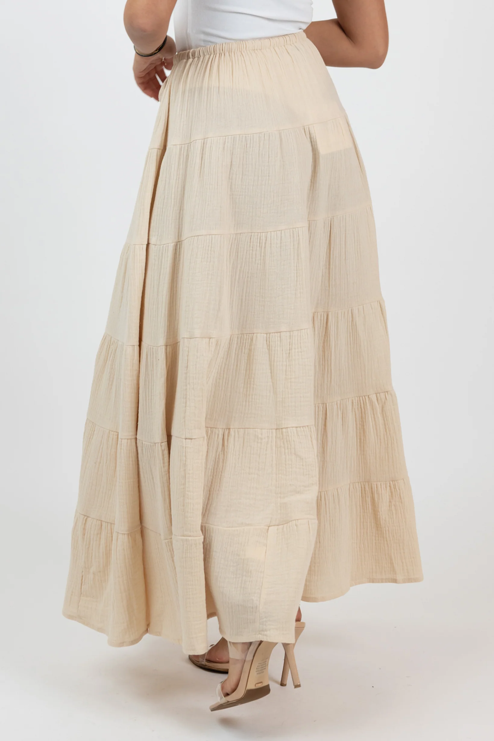 Carli Cotton Tiered Skirt - Image 12