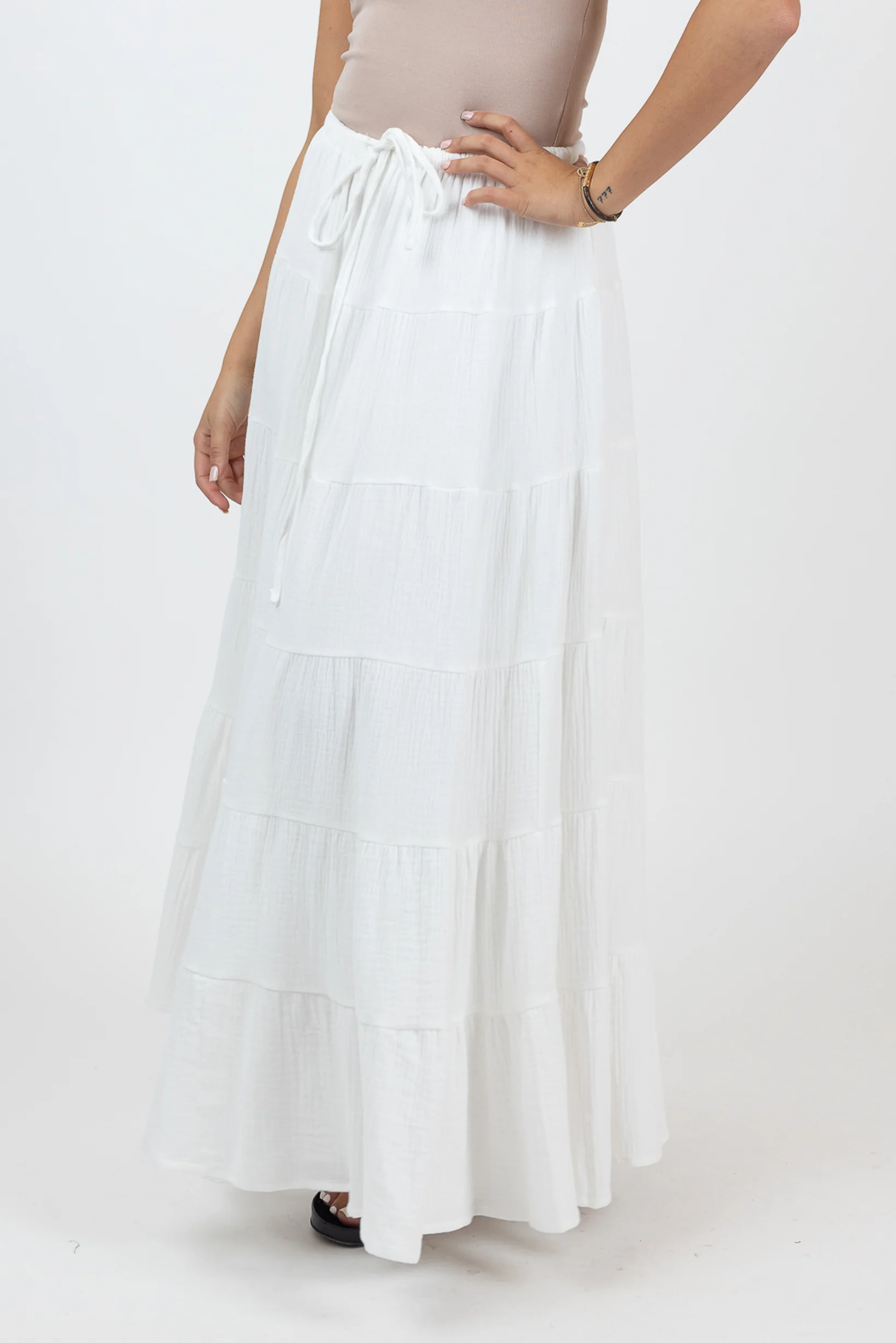 Carli Cotton Tiered Skirt - Image 5