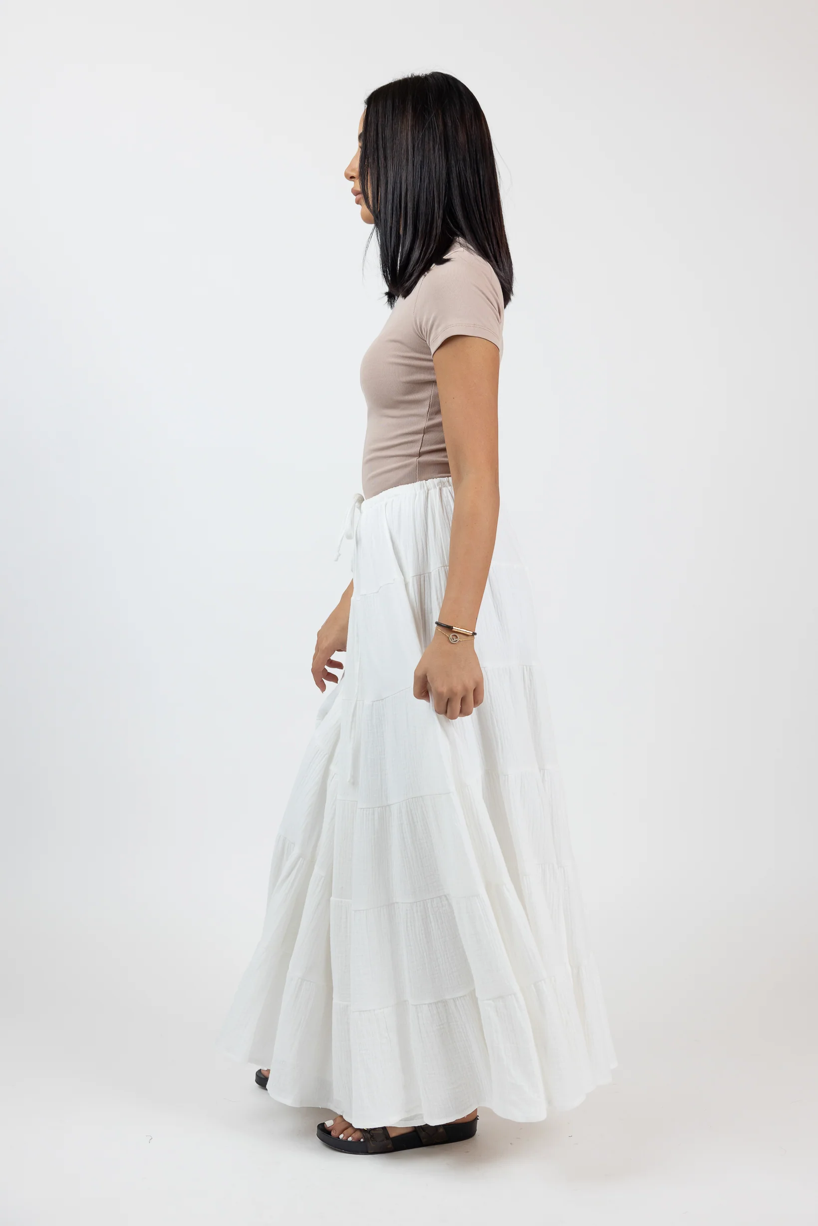 Carli Cotton Tiered Skirt - Image 7