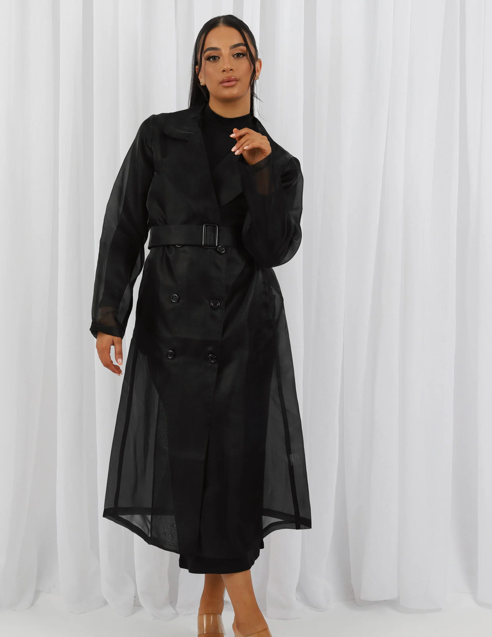 Charmaine Sheer Trench - Image 10