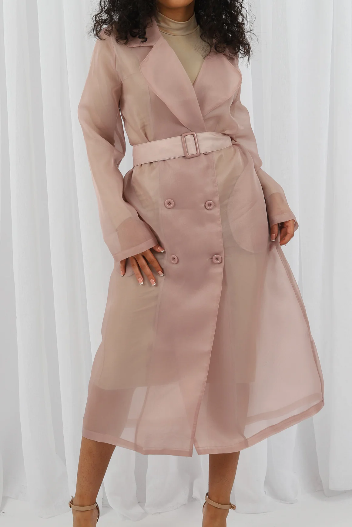 Charmaine Sheer Trench - Image 3
