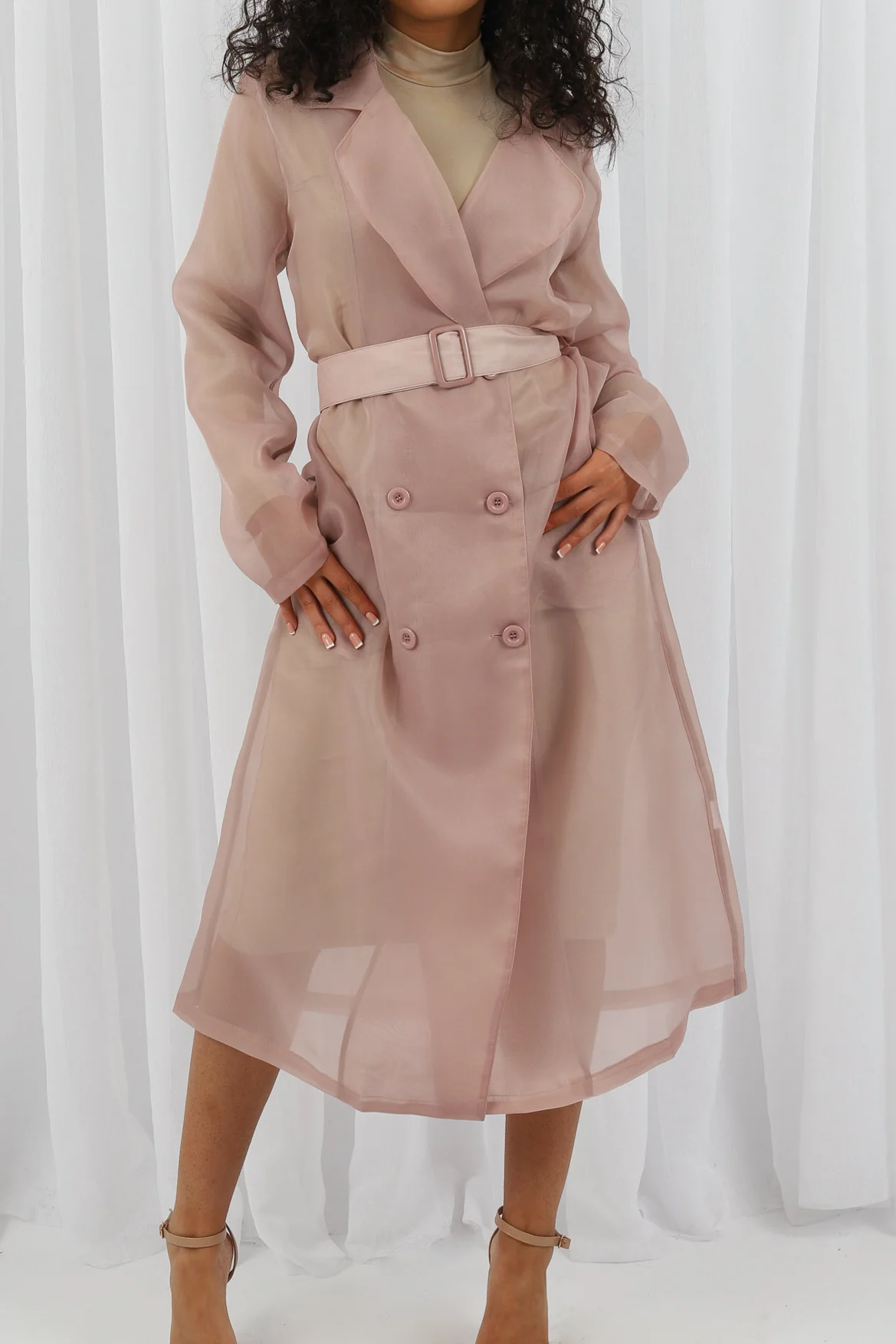 Charmaine Sheer Trench - Image 4