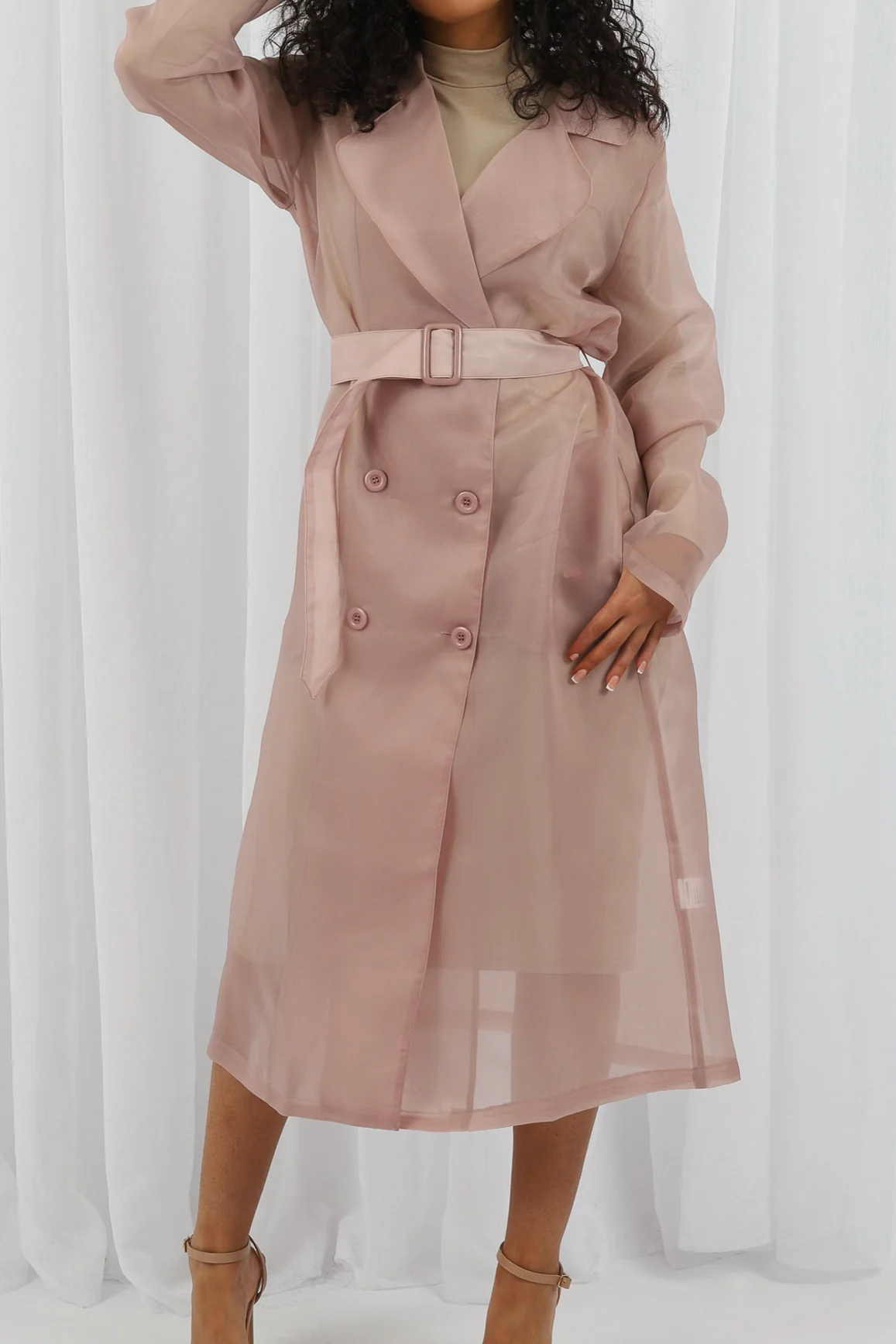 Charmaine Sheer Trench - Image 5