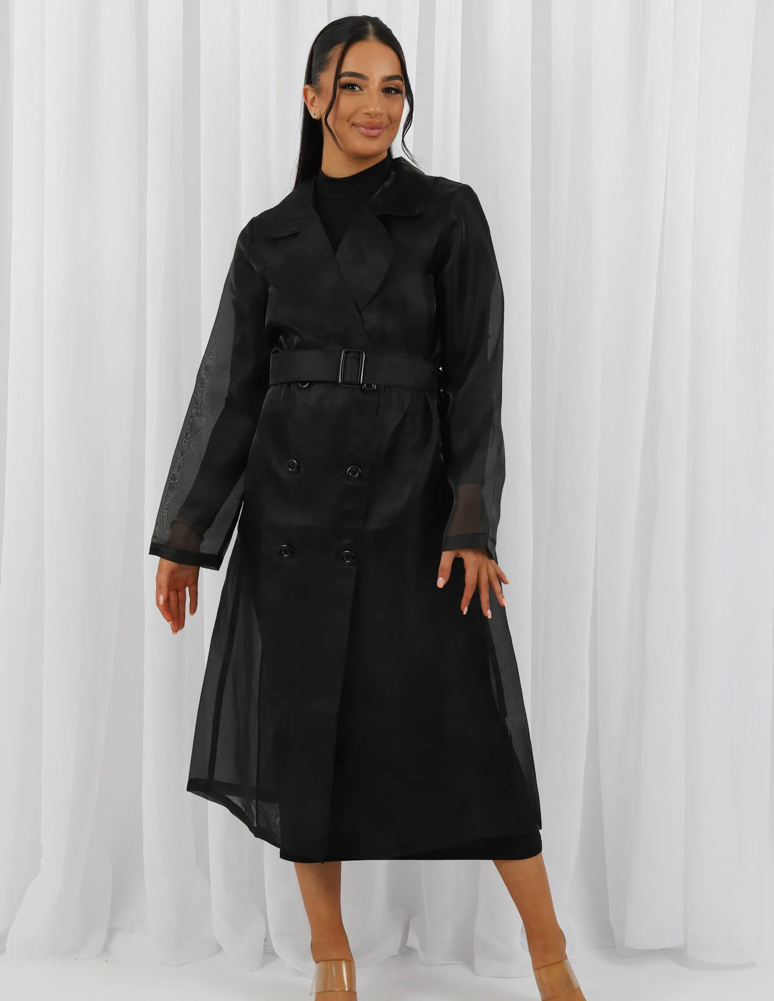 Charmaine Sheer Trench - Image 7