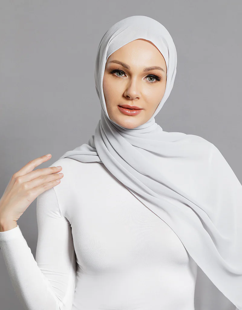 Chiffon Shawl - Shades of Grey - Image 22
