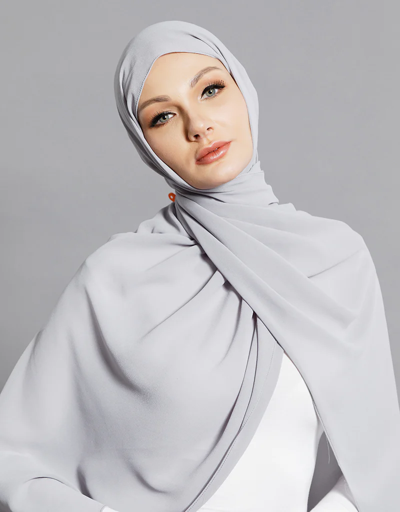 Chiffon Shawl - Shades of Grey - Image 29