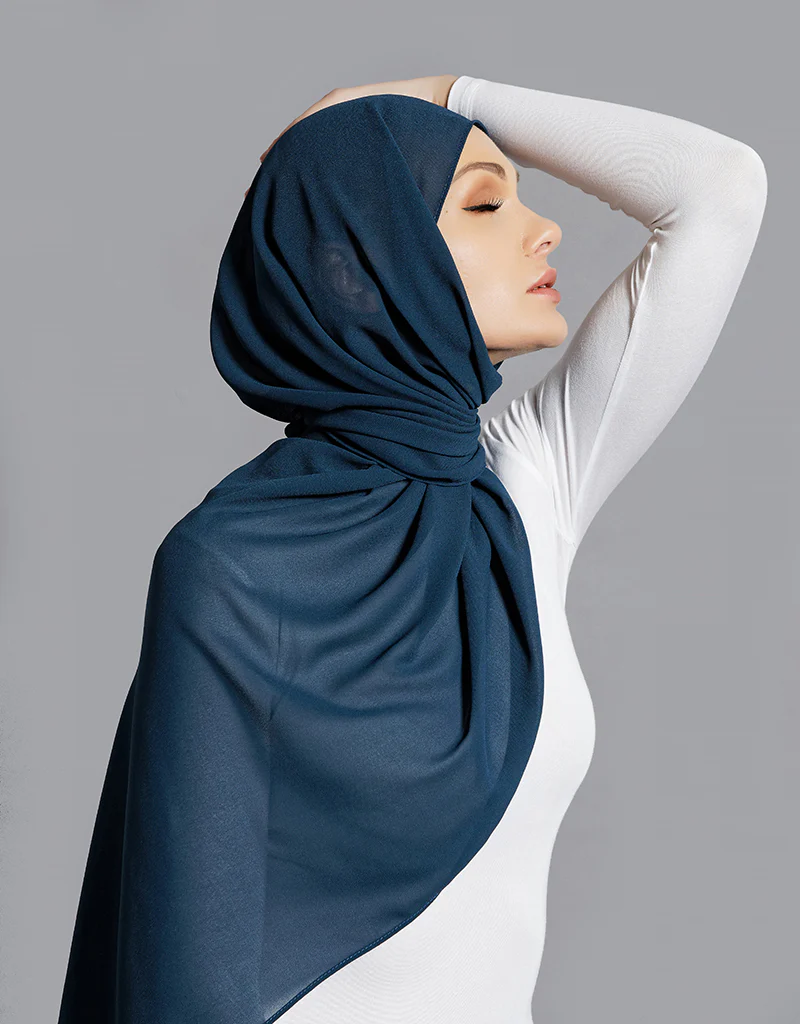 Chiffon Shawl - Shades of Green - Image 44