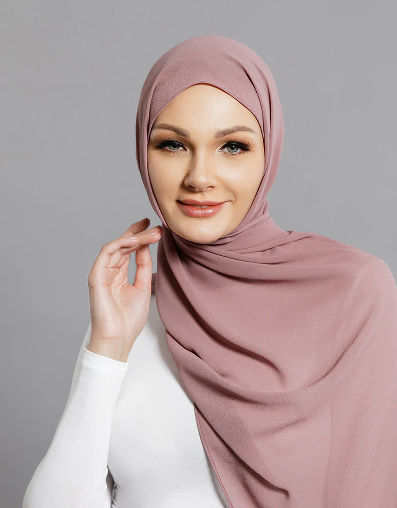 Chiffon Shawl - Shades of Purple - Image 15