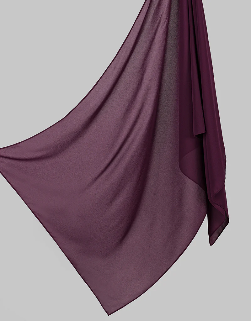 Chiffon Shawl - Shades of Purple - Image 6