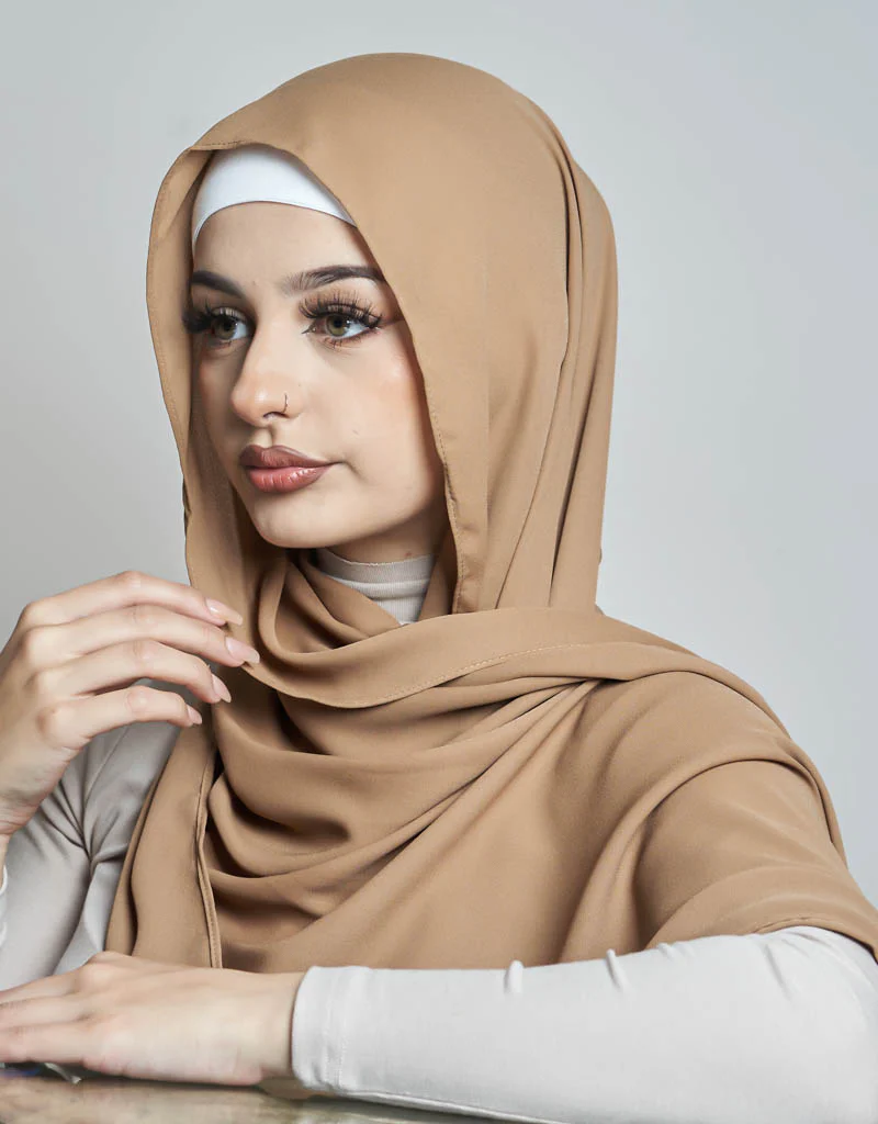 Chiffon Shawl - Shades of Nude - Image 6