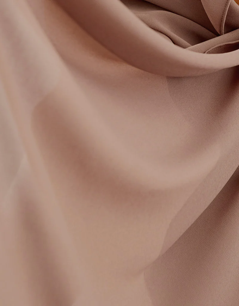 Chiffon Shawl - Shades of Dark Nude - Image 4